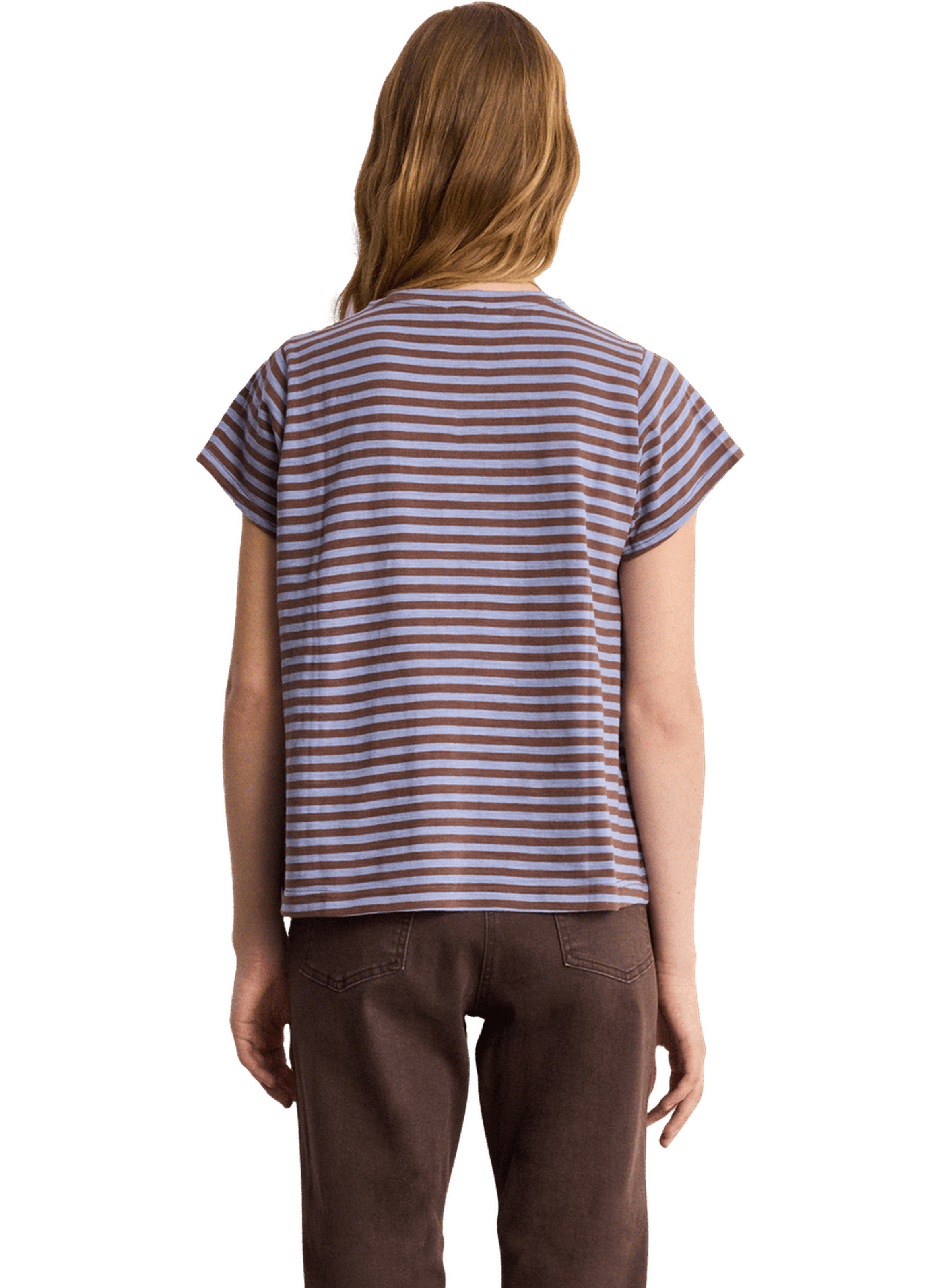 T-shirt rayé en coton - tina PABLO Bleu