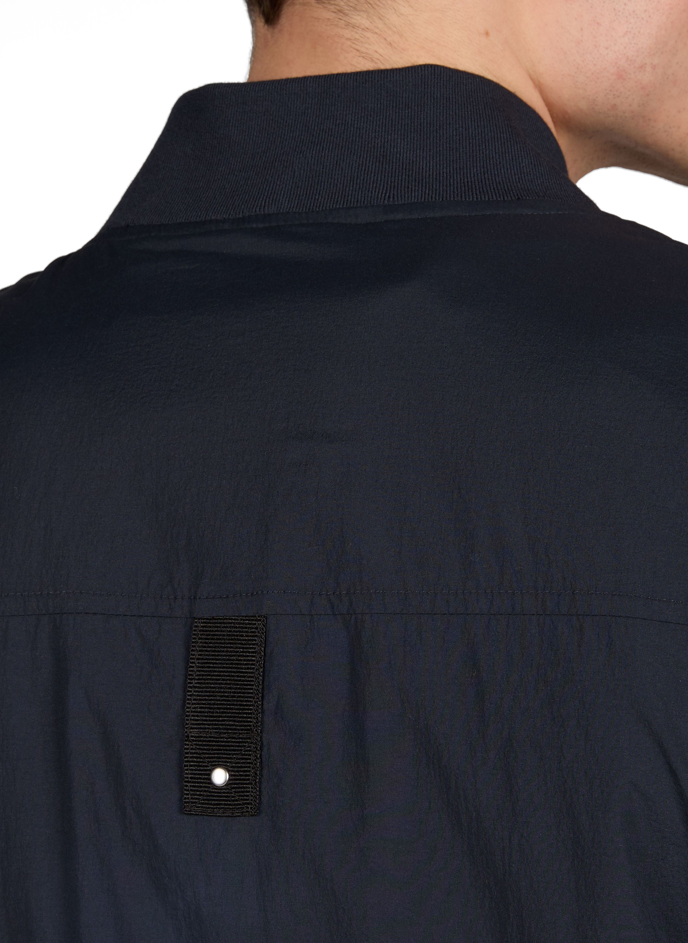 Courville straight bomber jacket in blended cotton MOOSE KNUCKLES Blue