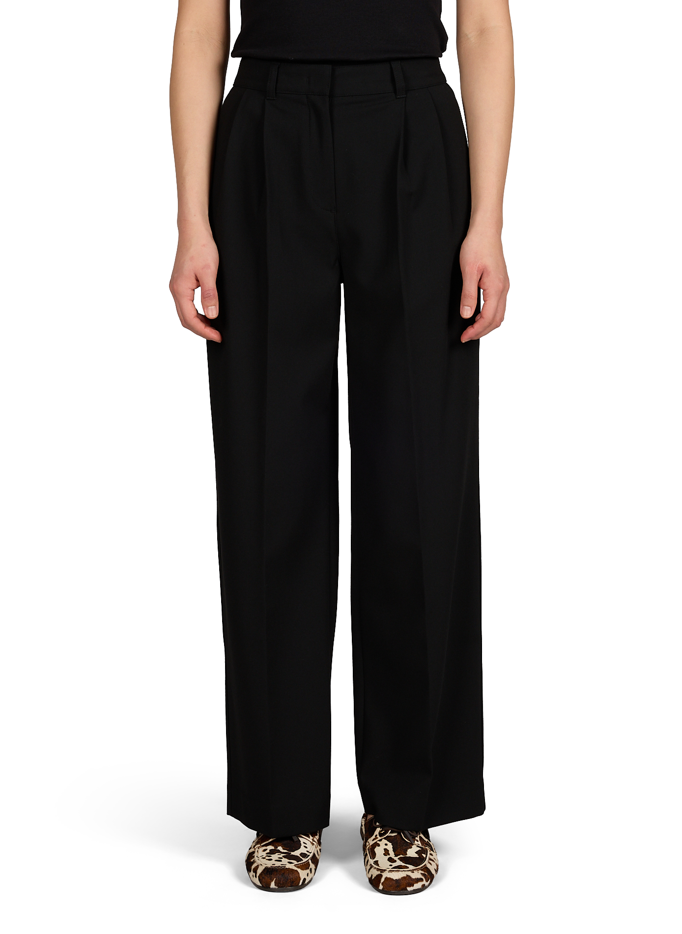 Pantalon cigarette uni DUNST Noir