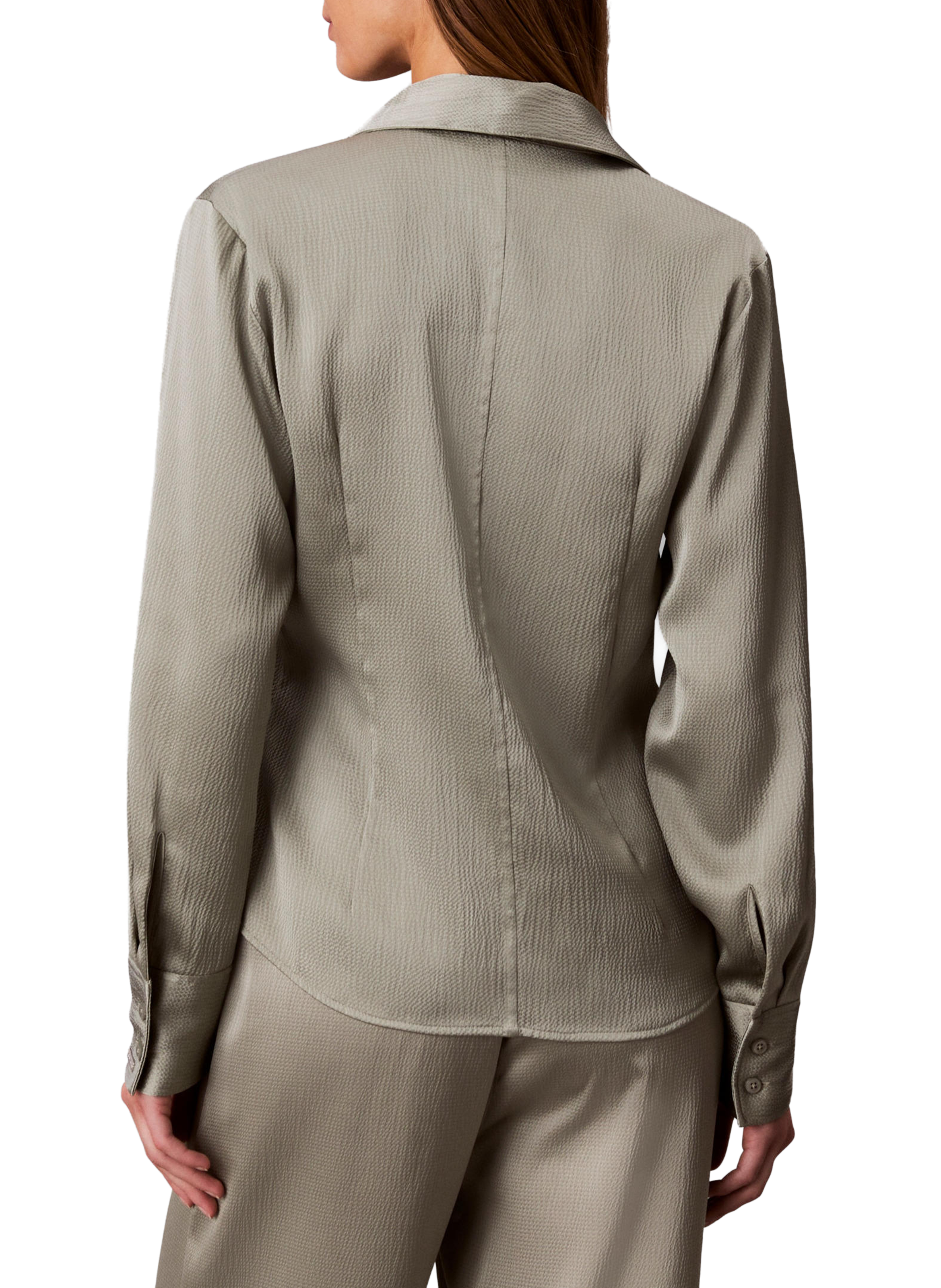 Chemise droite unie CALVIN KLEIN Gris