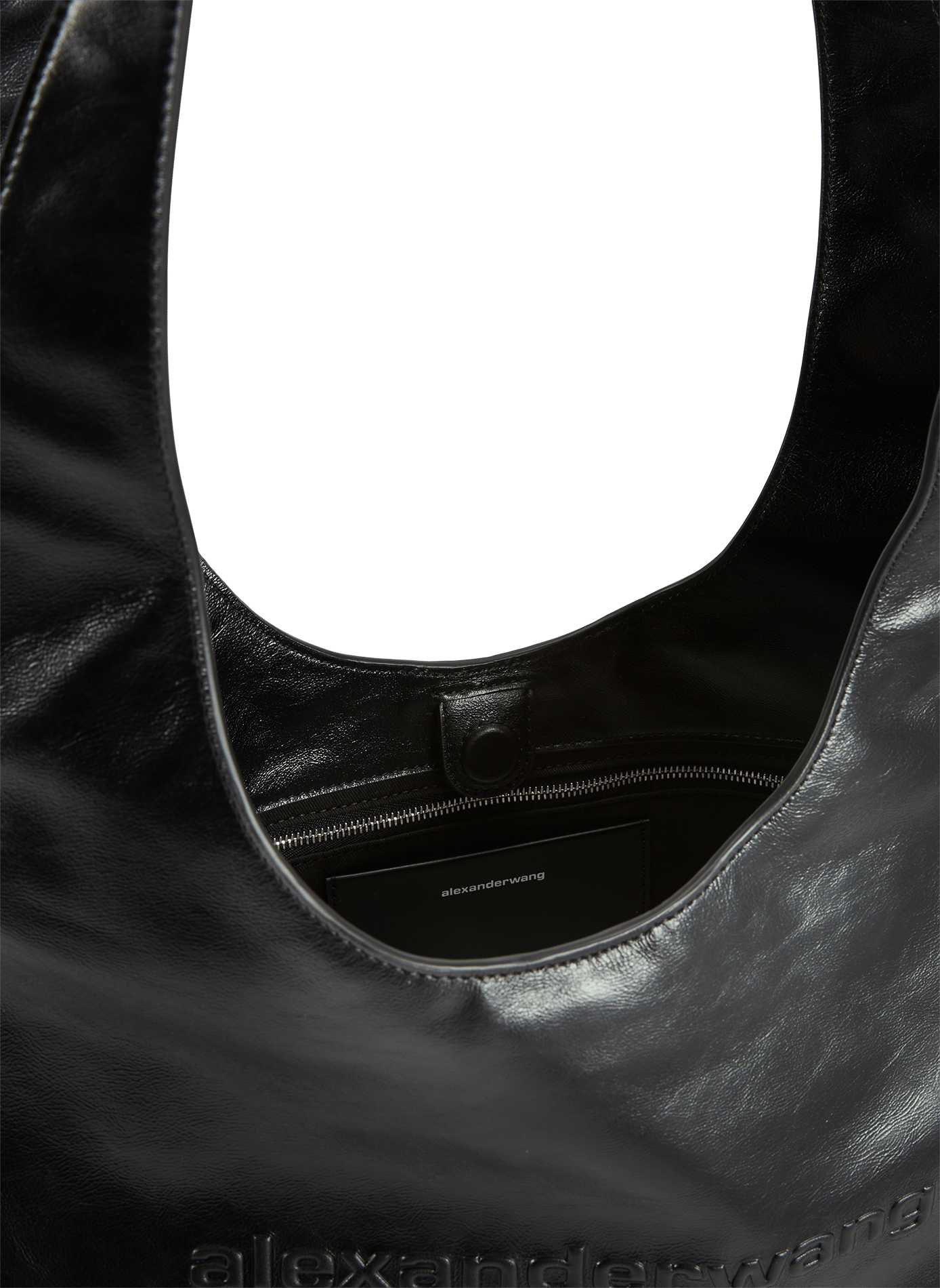 Sac à main épaule en cuir de vache ALEXANDER WANG Noir