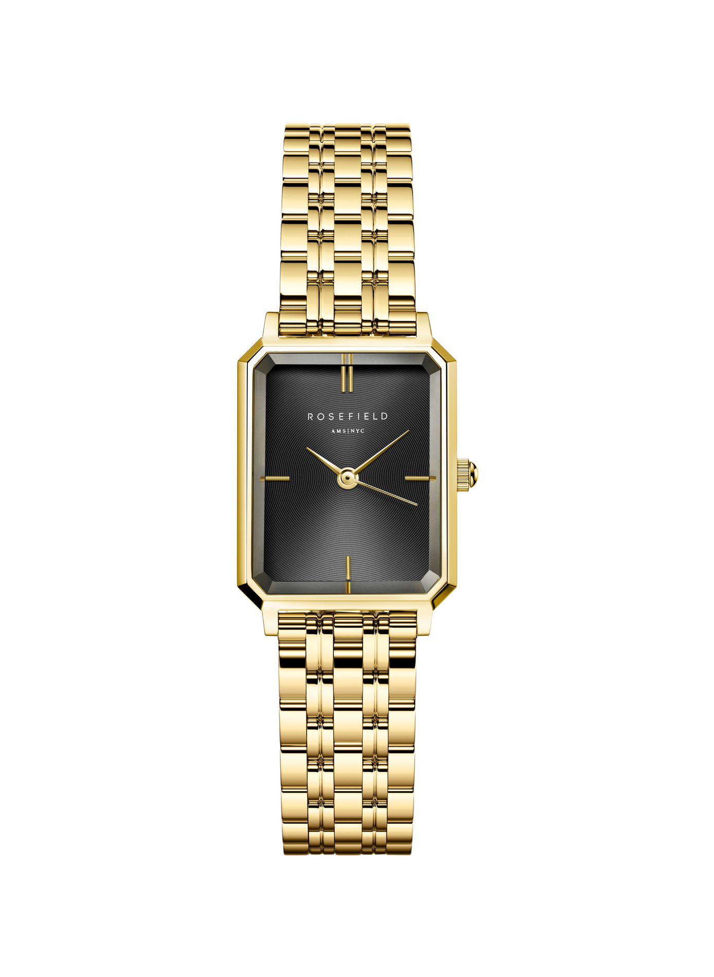 Montre analogique Octagon XS en acier inoxydable ROSEFIELD Noir