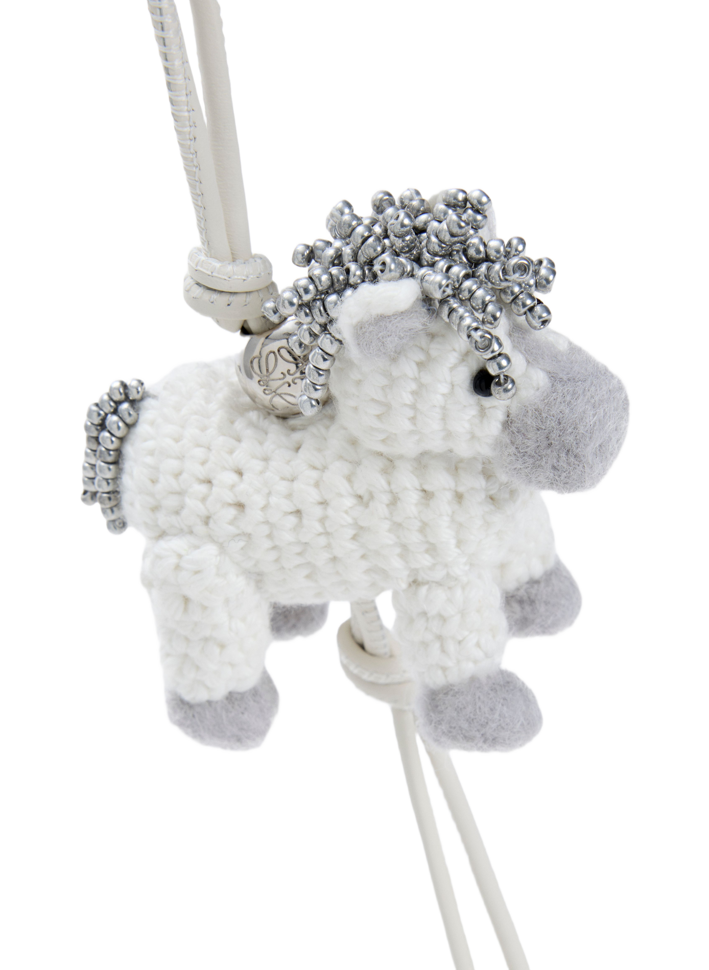 Bijou de sac cheval en feutre LOEWE Blanc