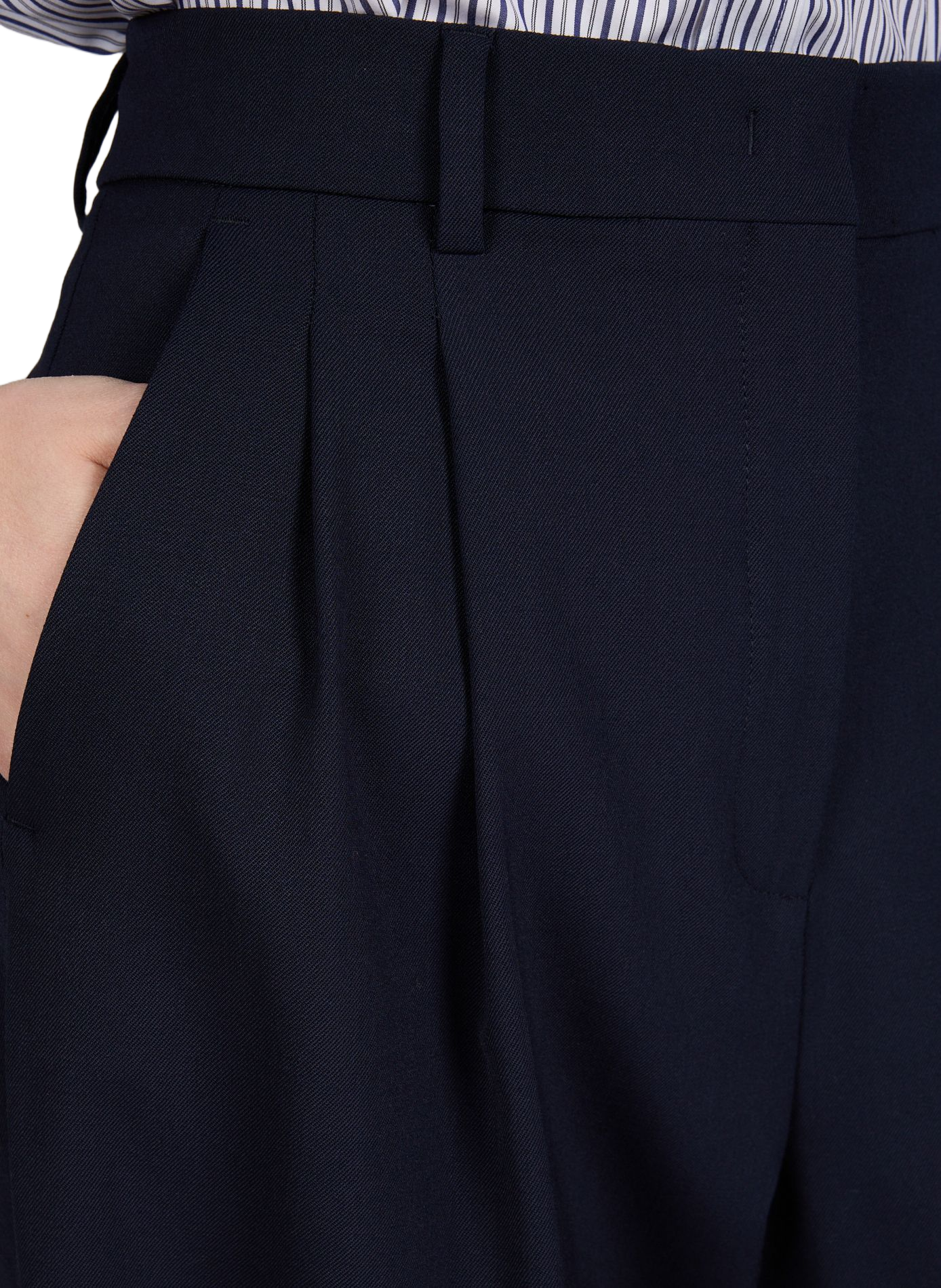 Pantalon droit uni MAX MARA WEEK END Bleu