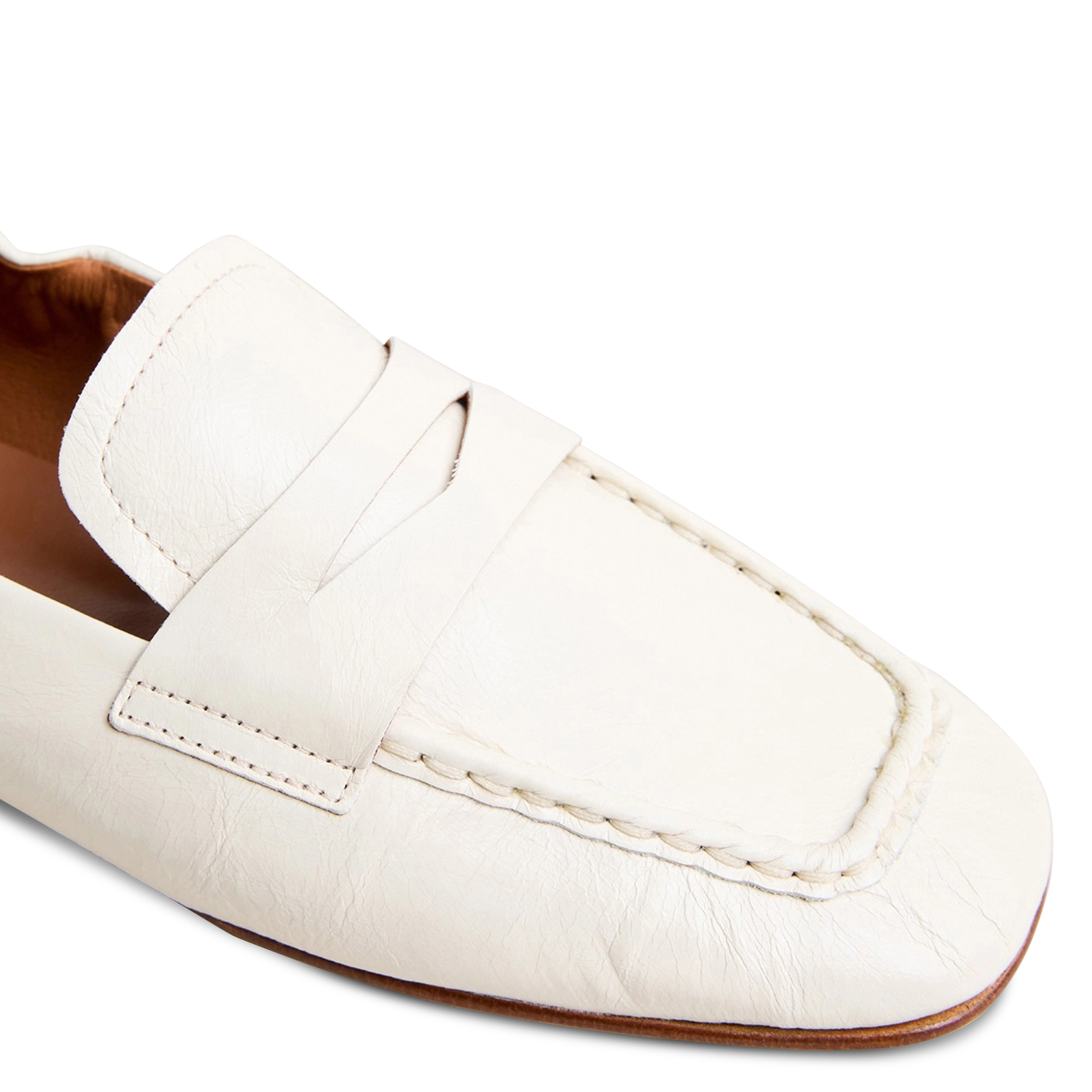 Mocassins en cuir dineo JONAK Blanc