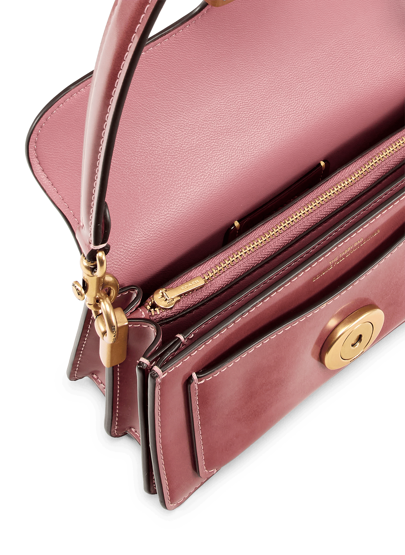 Sac porté épaule Tabby 20 en cuir  COACH Rose