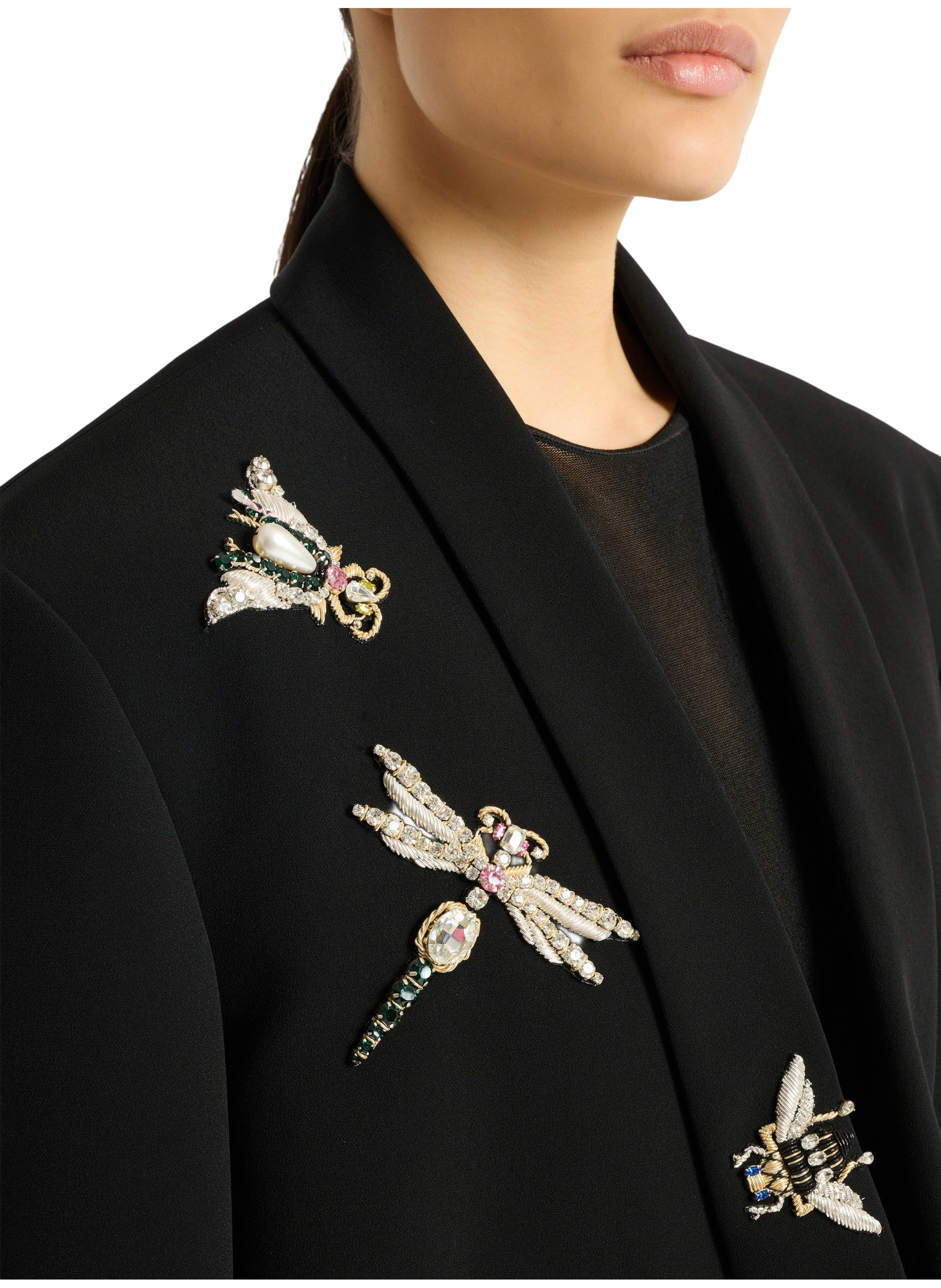 Veste brodée balmain insect BALMAIN Noir