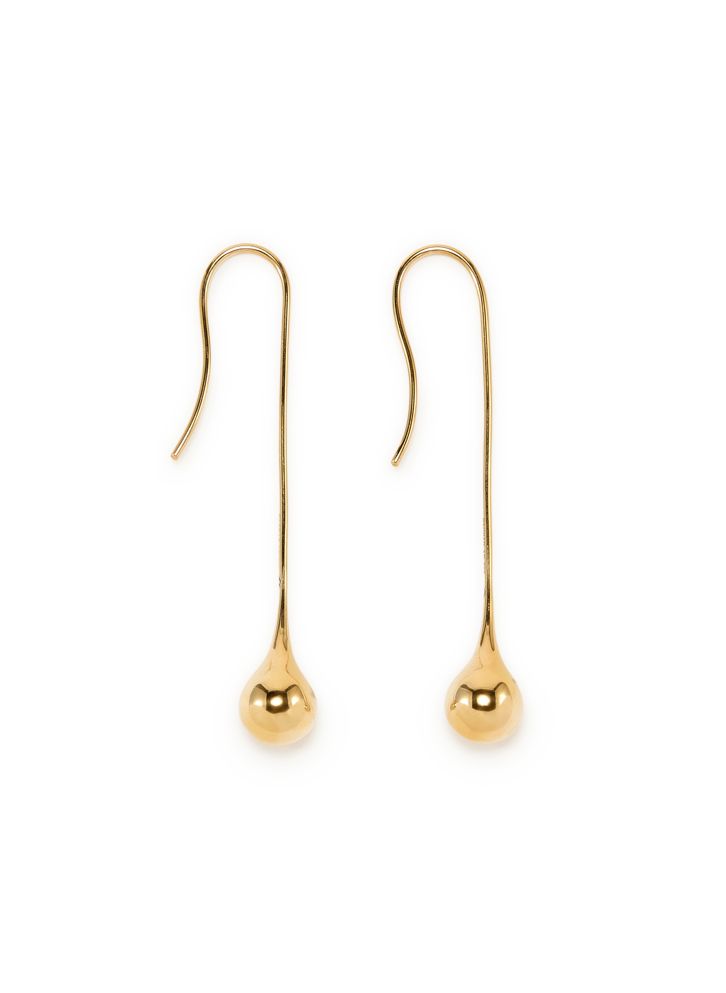 Boucles d'oreille Datura en argent et plaqué or RAGBAG Doré
