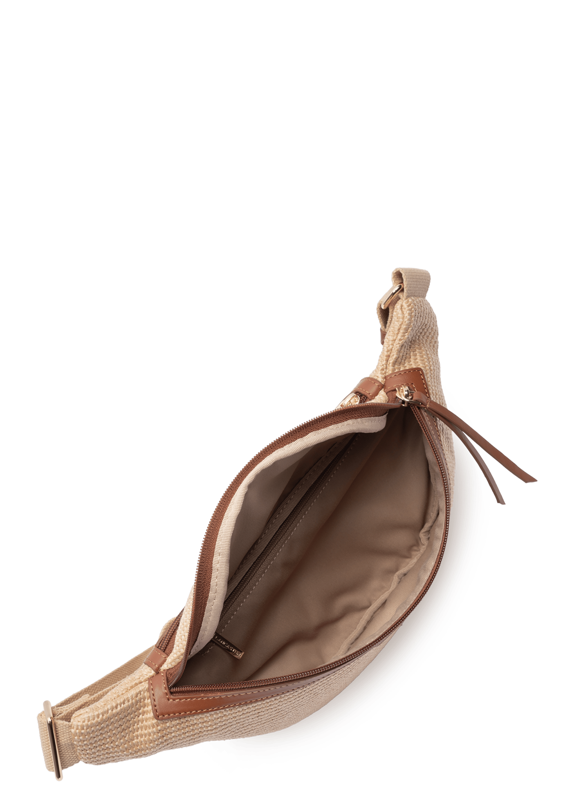 Sac banane - mini osier LANCASTER Marron
