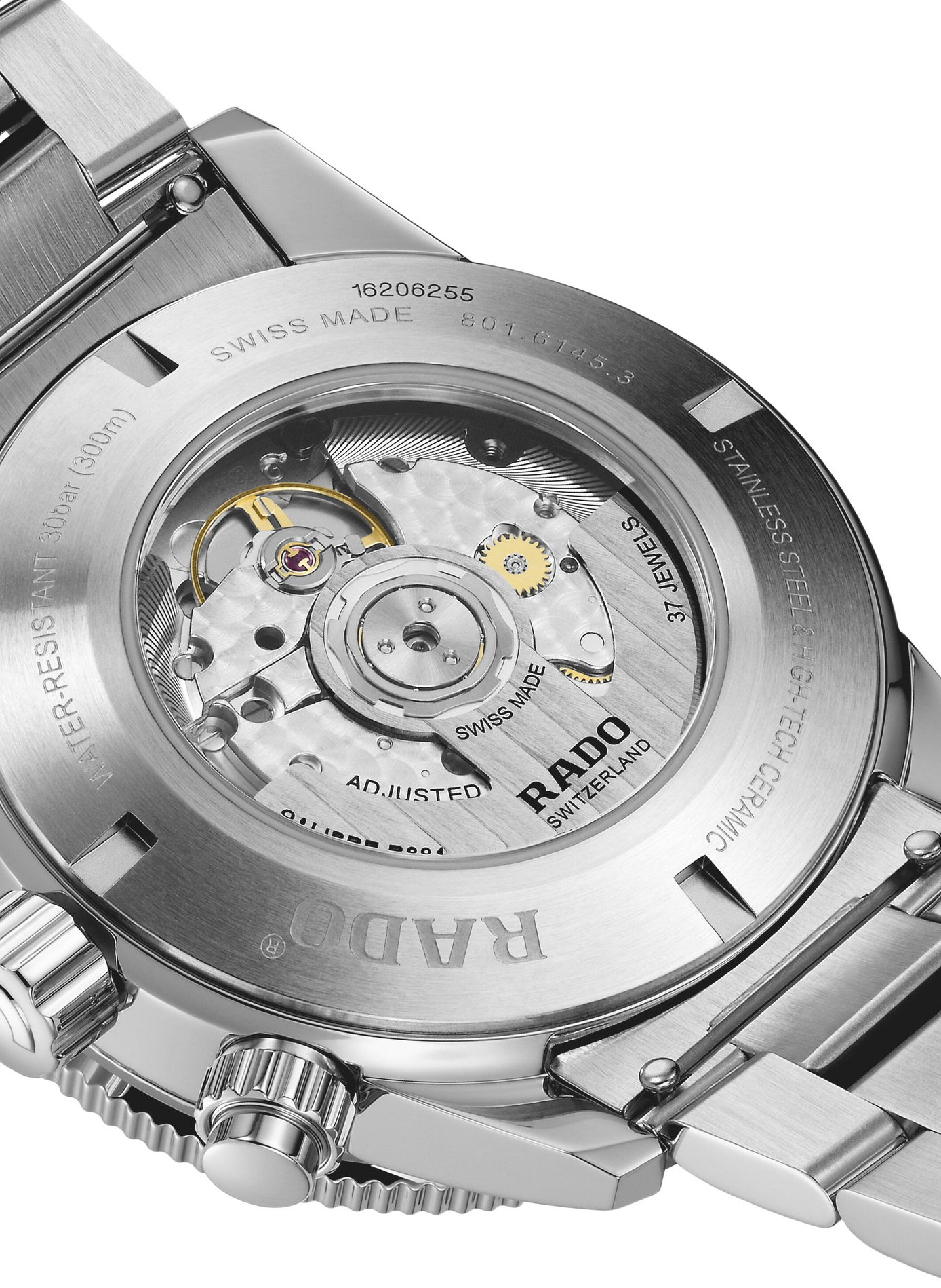Montre automatique Captain Cook en acier inoxydable RADO Noir