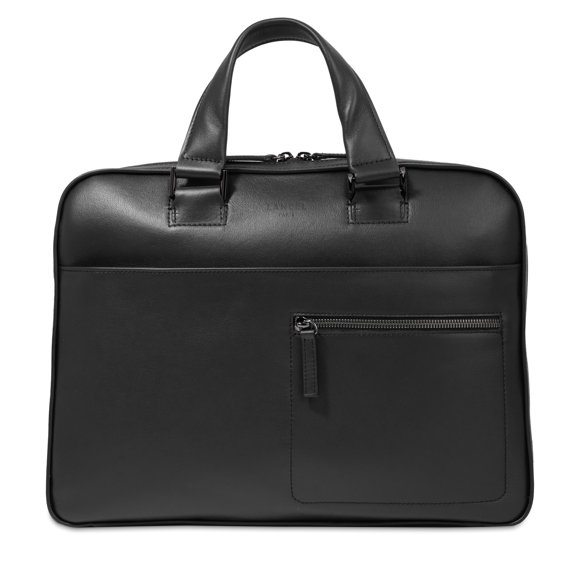 Sac business max de lancel en cuir de vachette lisse LANCEL Noir