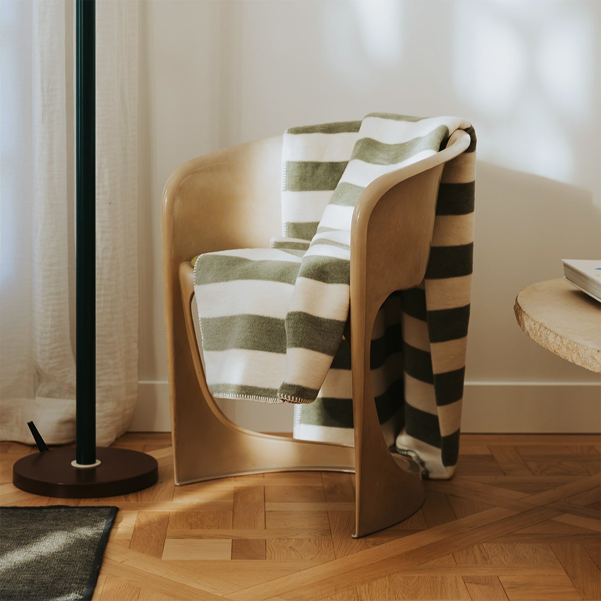 Plaid en coton, fifty-fifty DESFORGES Vert