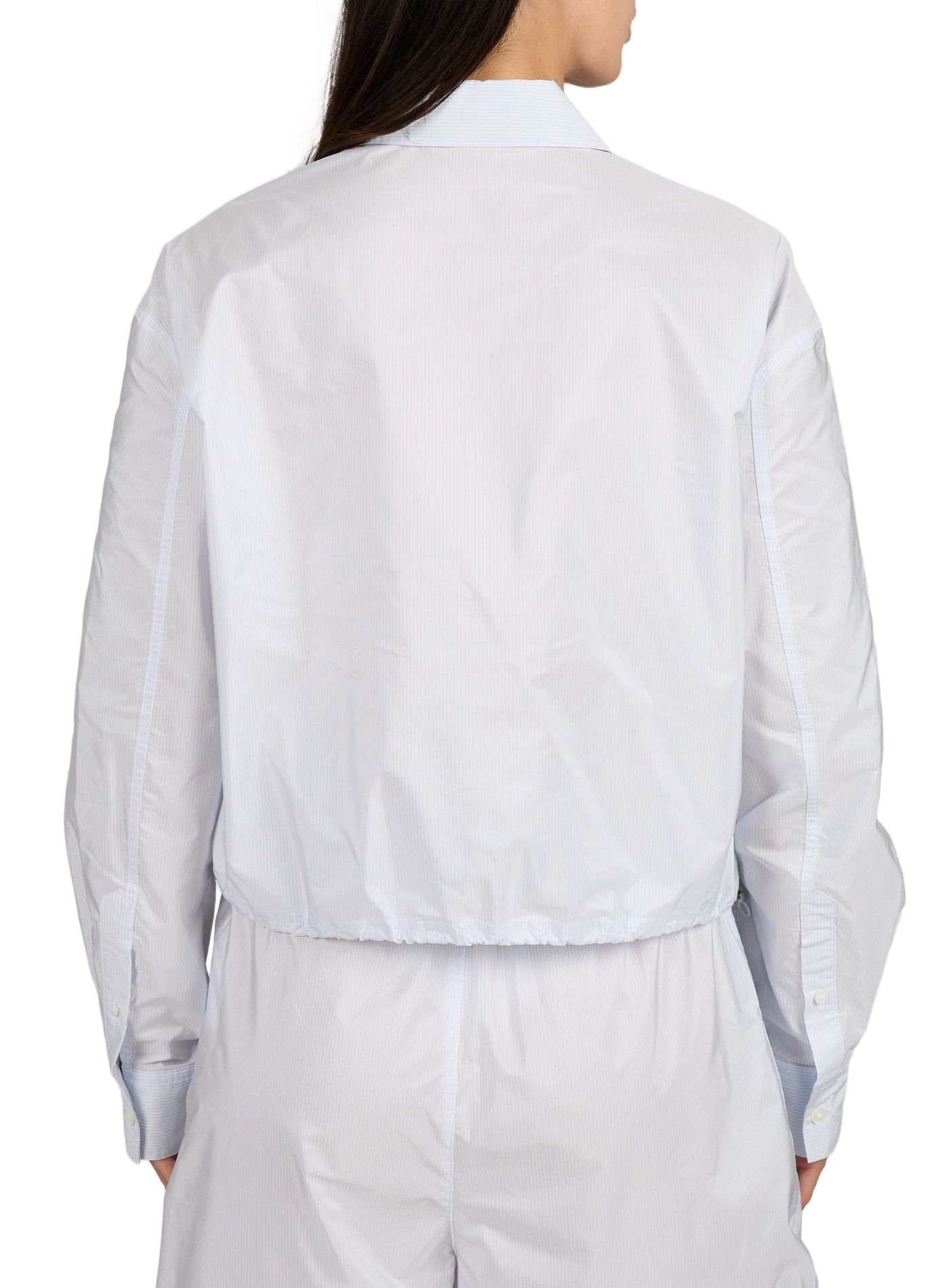Chemise rayée à taille ajustable ALEXANDER WANG Blanc