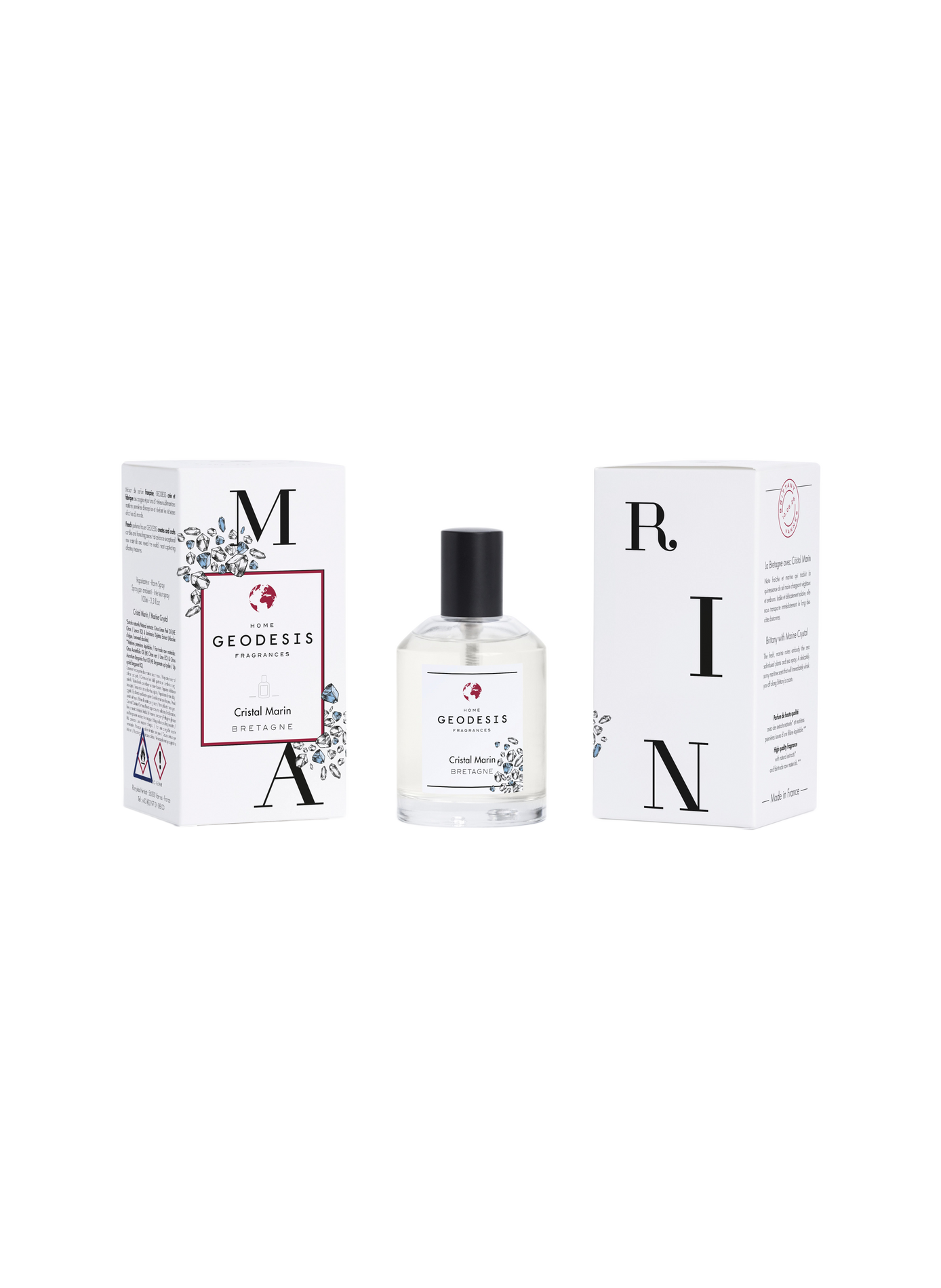 Vaporisateur de parfum 100ml Cristal Marin GEODESIS Transparent