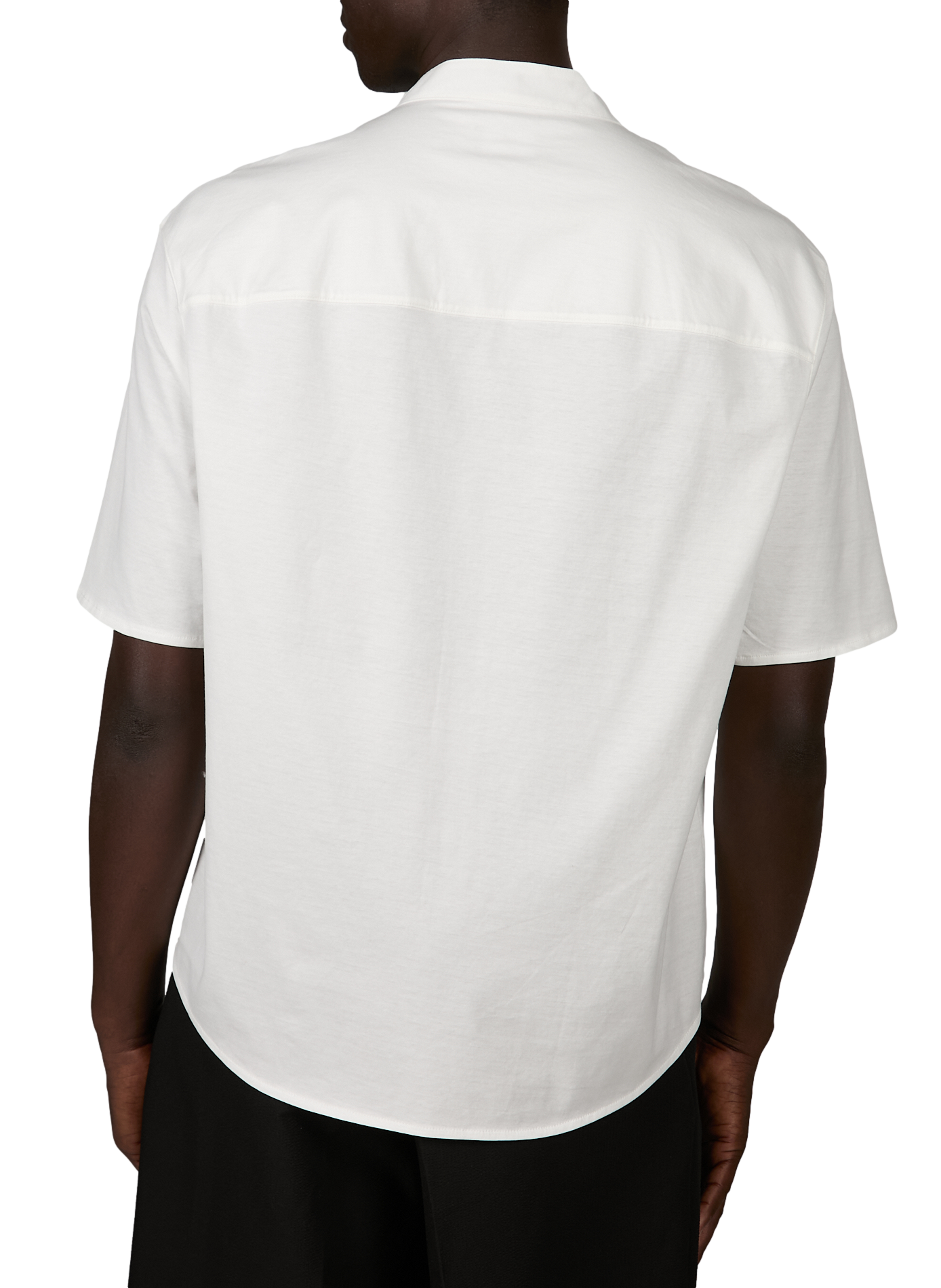 Straight-fit cotton T-shirt EMPORIO ARMANI White