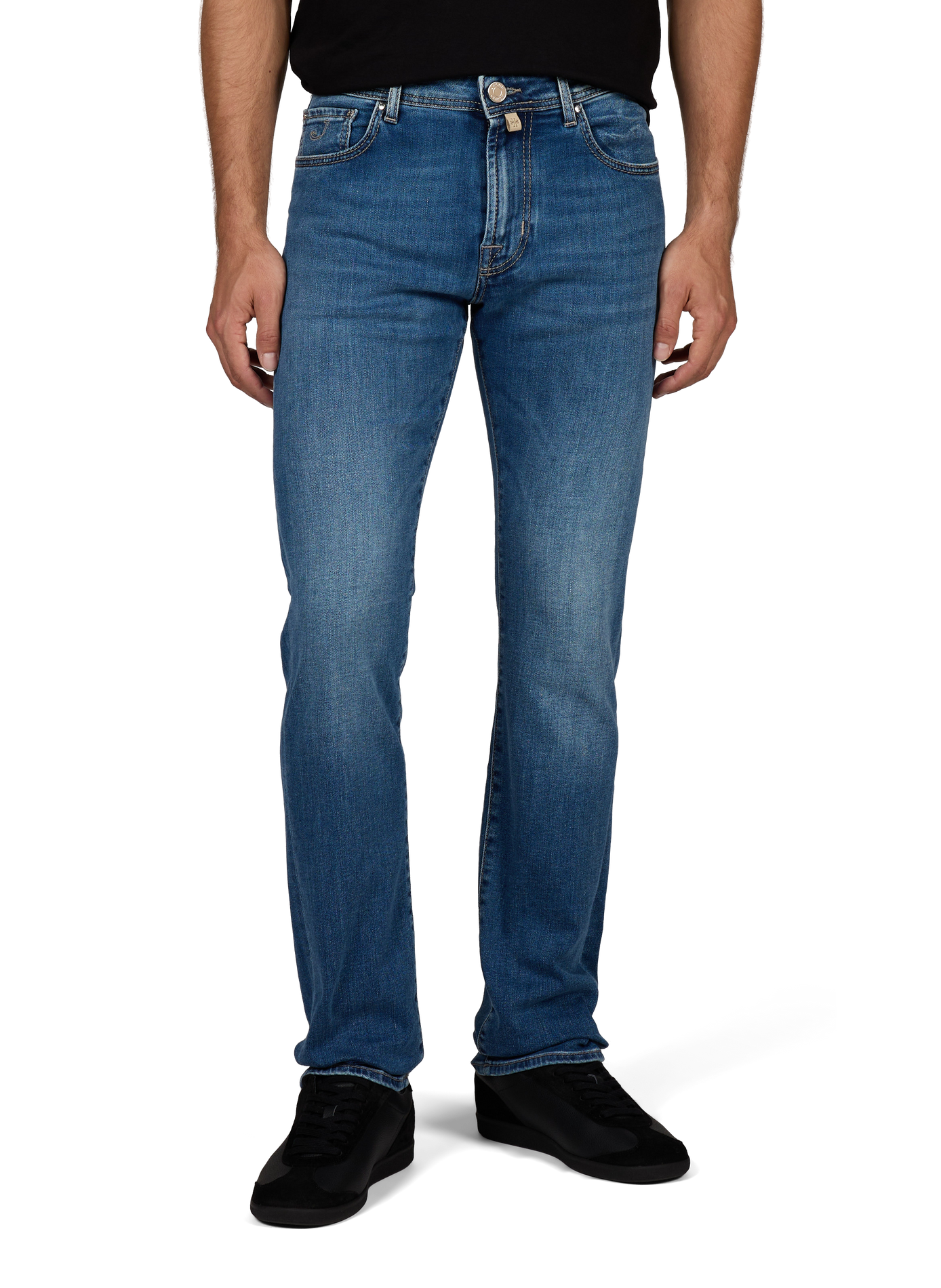 Slim-fit cotton-blend jeans JACOB COHEN Blue