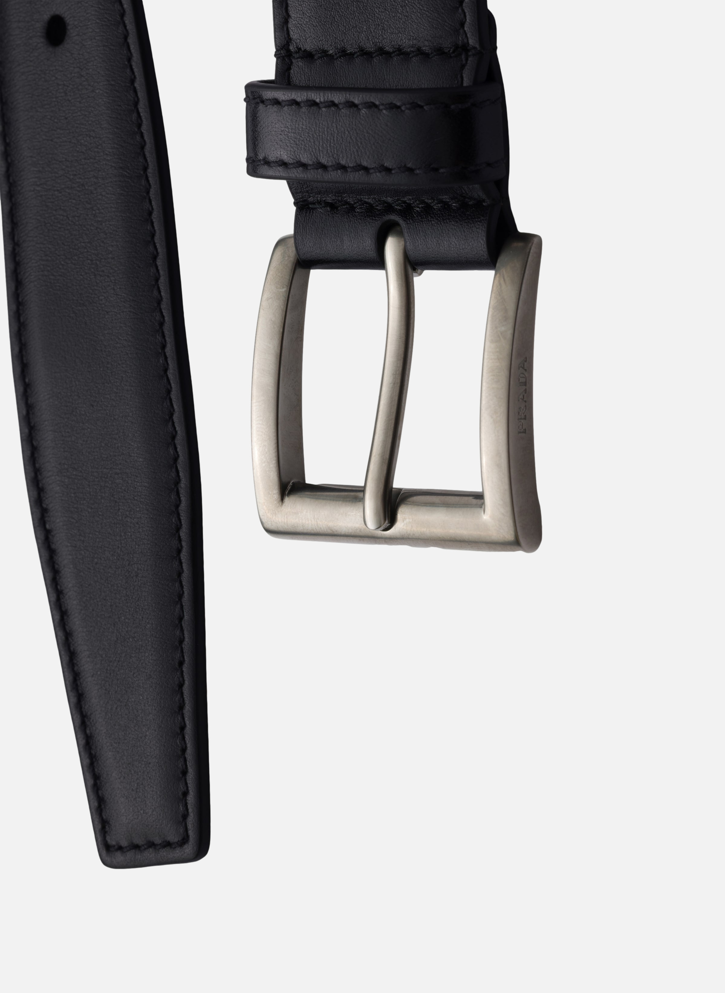 Ceinture en cuir PRADA Noir