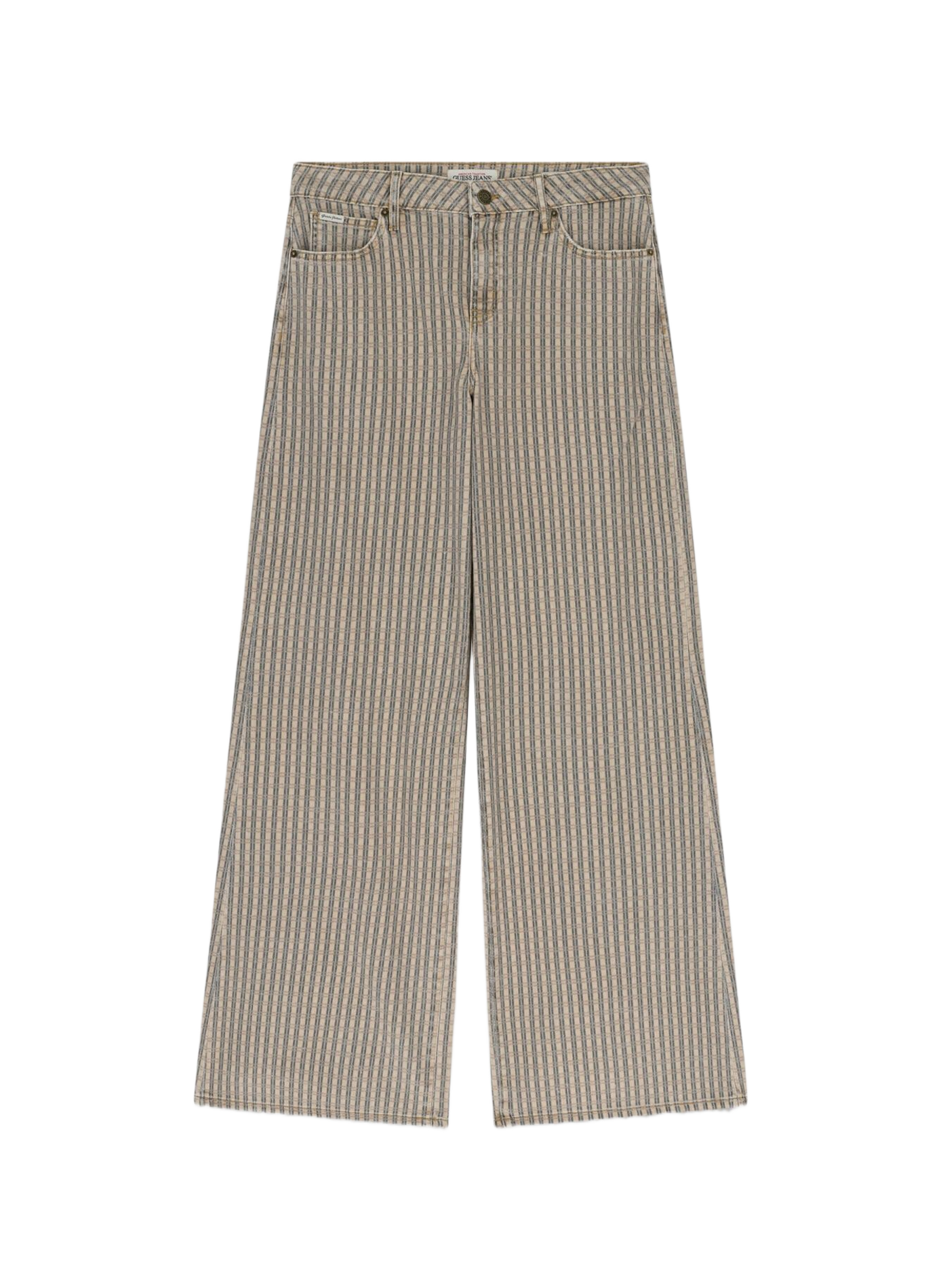 Weite Hose aus Baumwollmischung GUESS Mehrfarbig