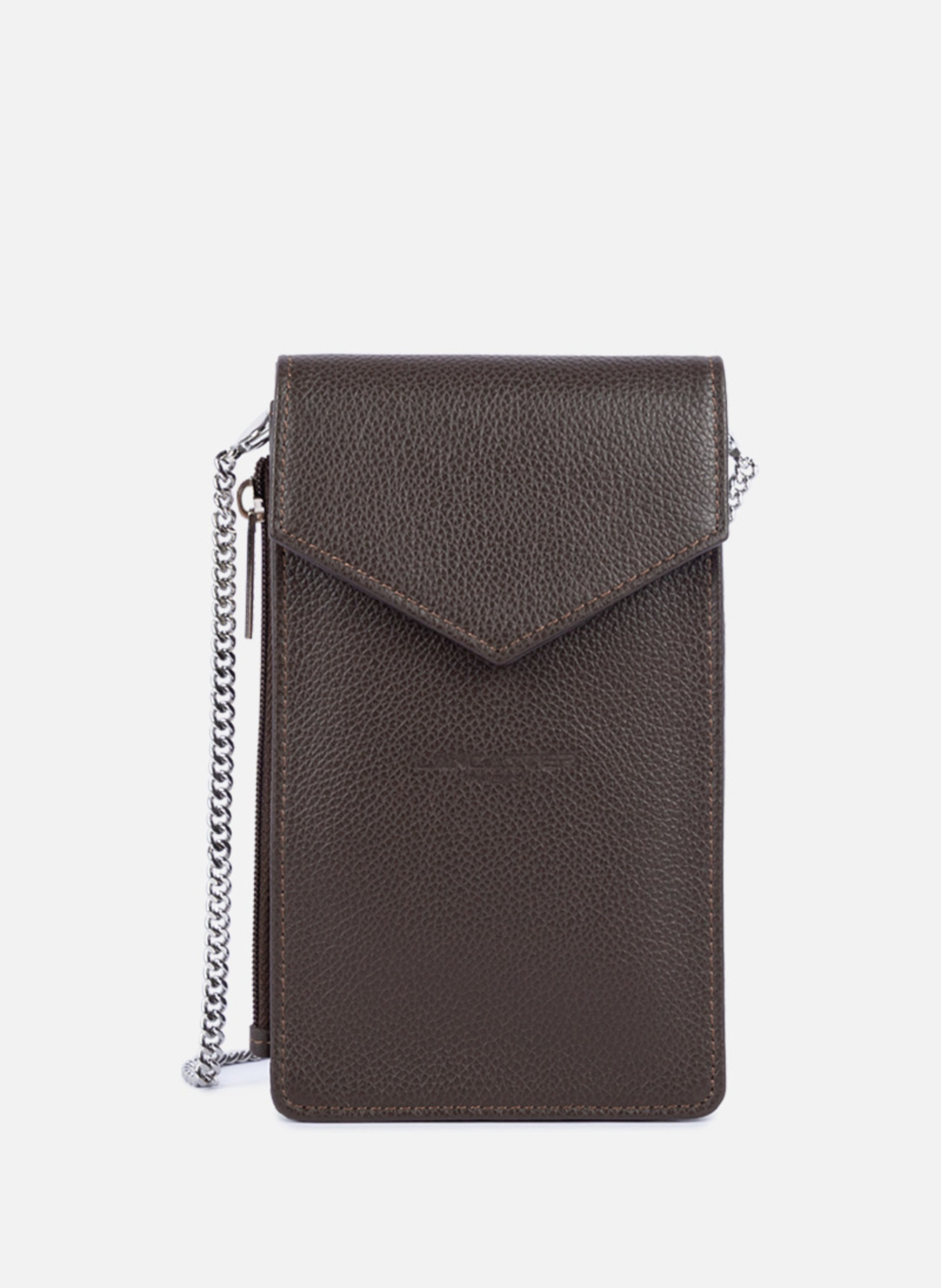 Pochette smartphone - foulonné pm  Marron foncé