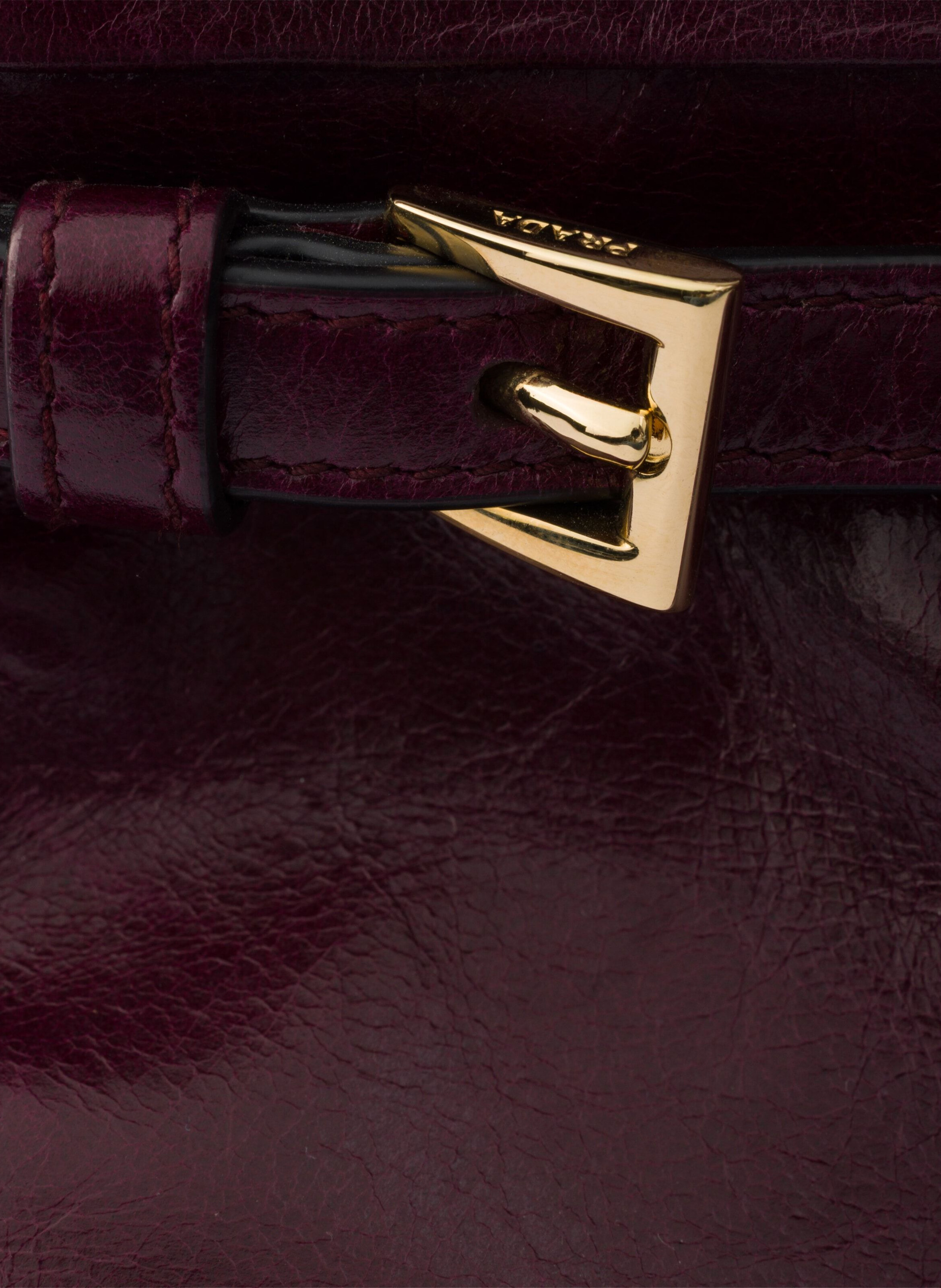 Sac prada bonnie en cuir medium PRADA Rouge