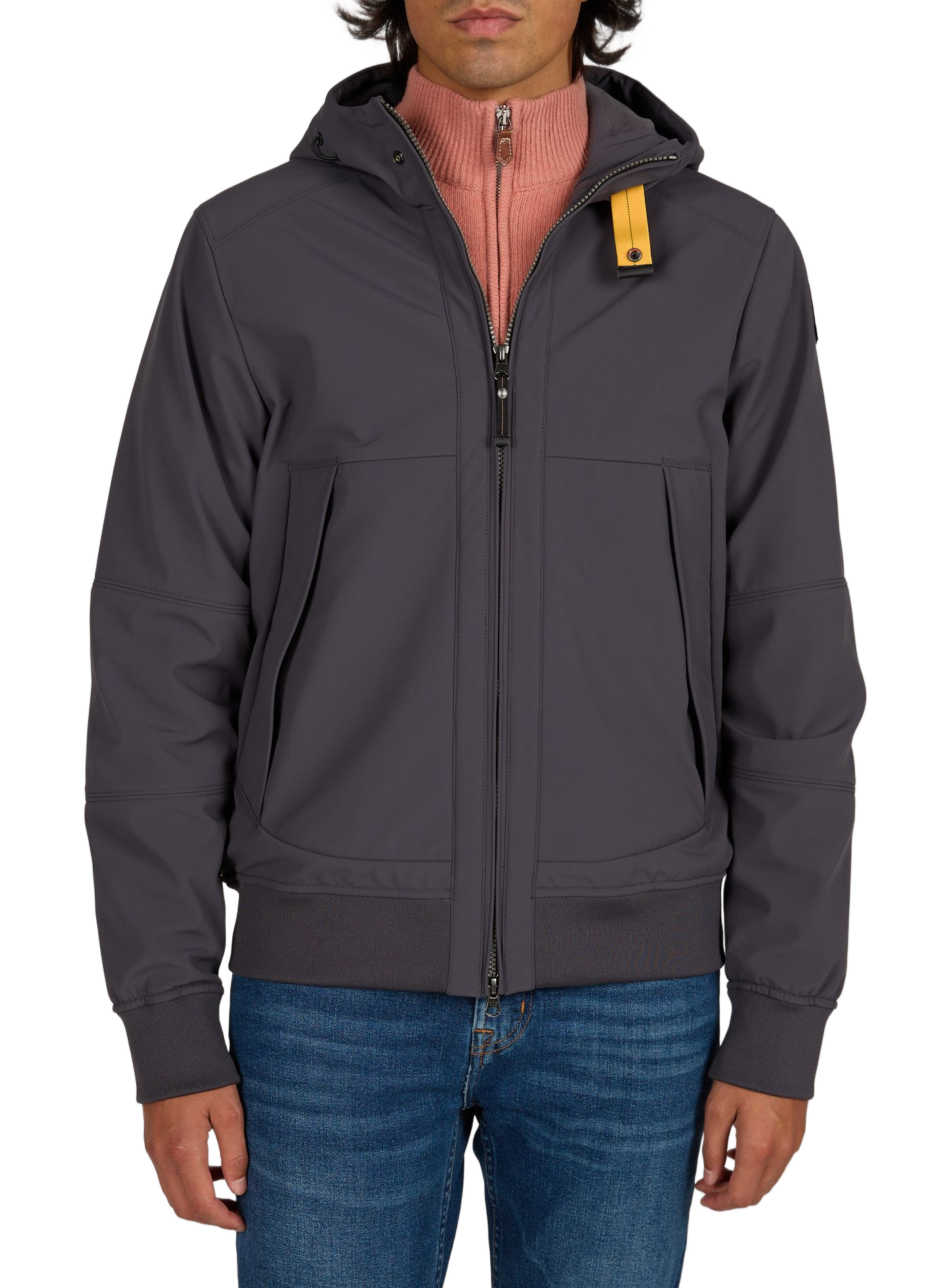 Einfarbige Abner Kapuzenjacke PARAJUMPERS Grau