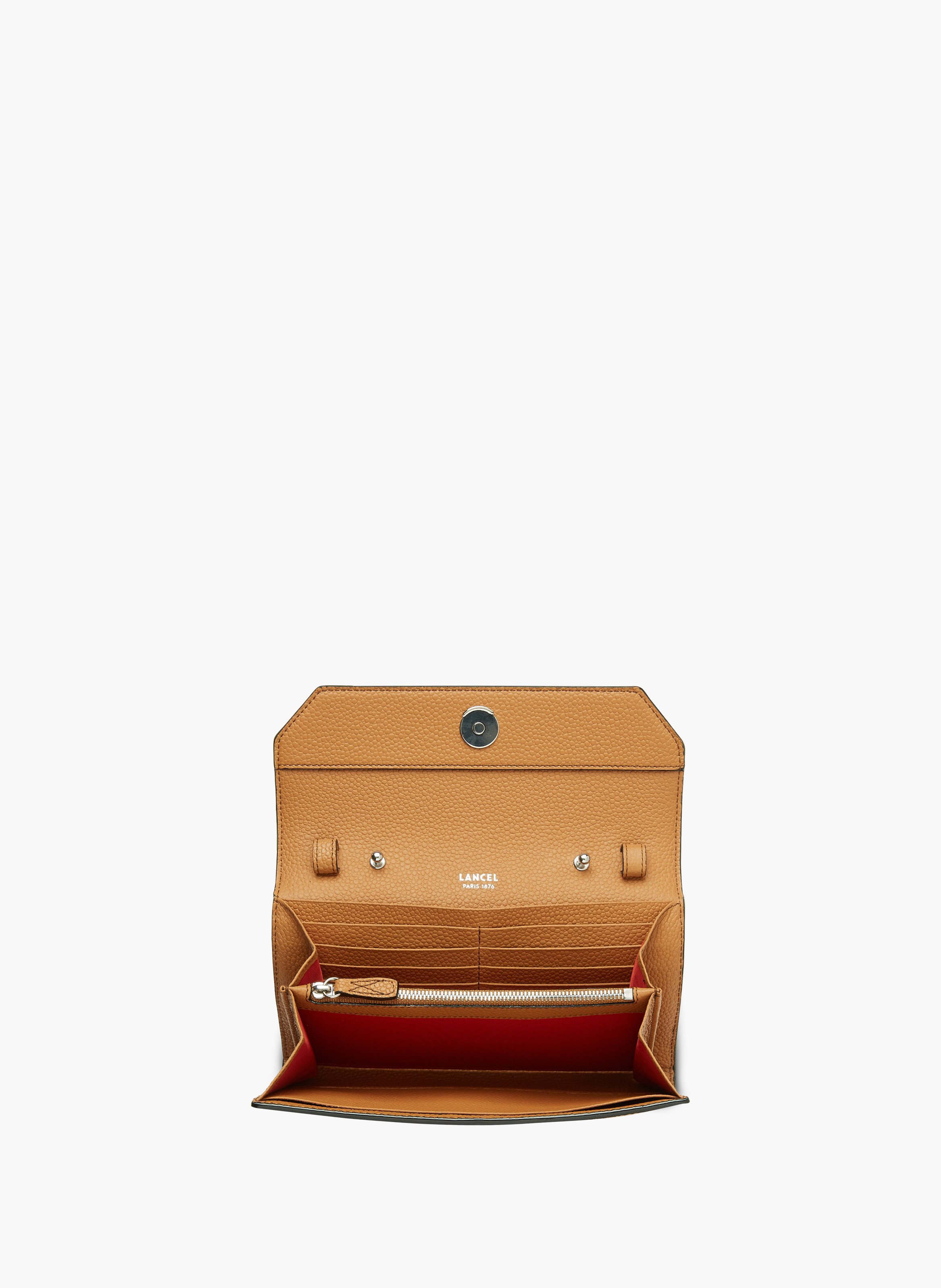 Portefeuille chaîne ninon de lancel en cuir LANCEL Marron