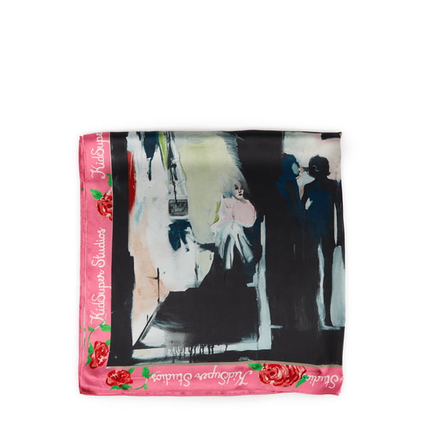 Foulard imprimé en soie Foulard imprimé en soie