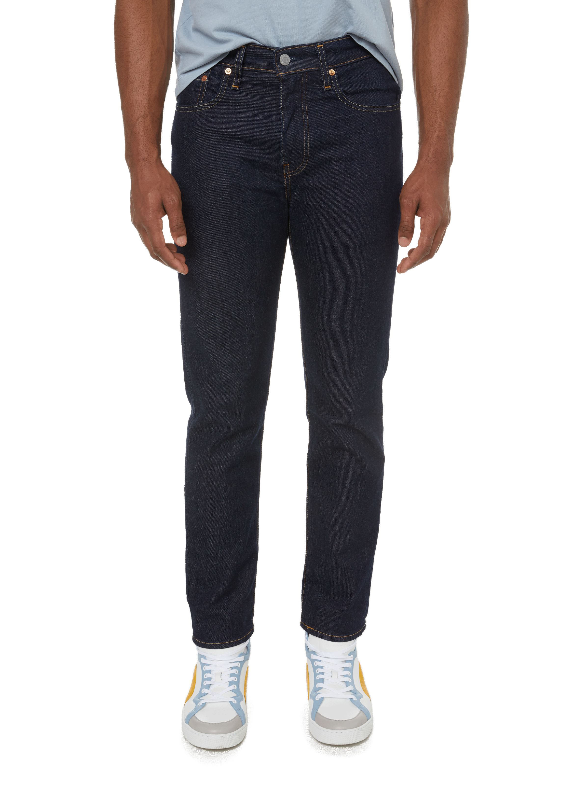 502 Taper cotton denim jeans LEVI'S Grey