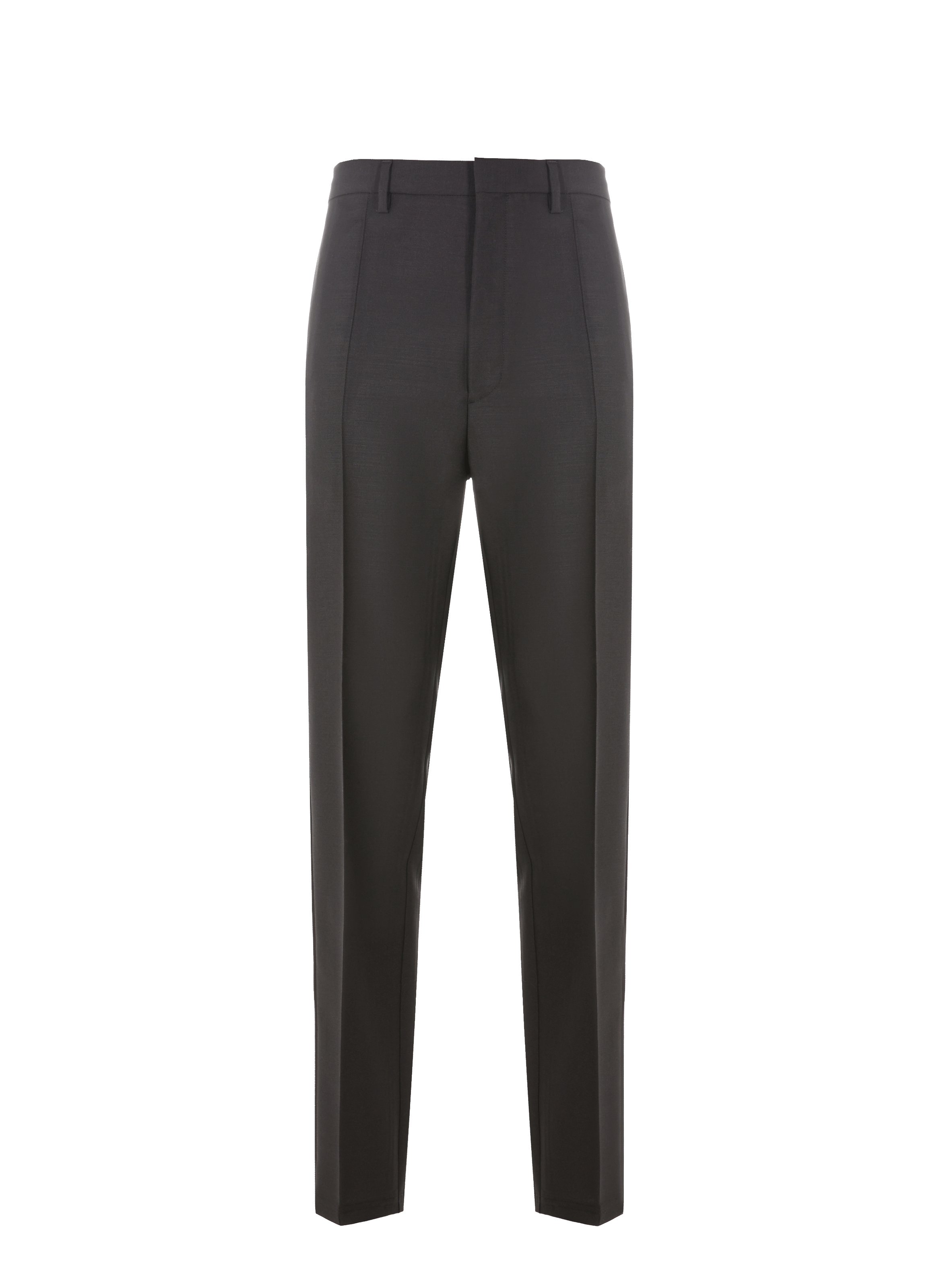 Pantalon de costume droit en mohair et laine