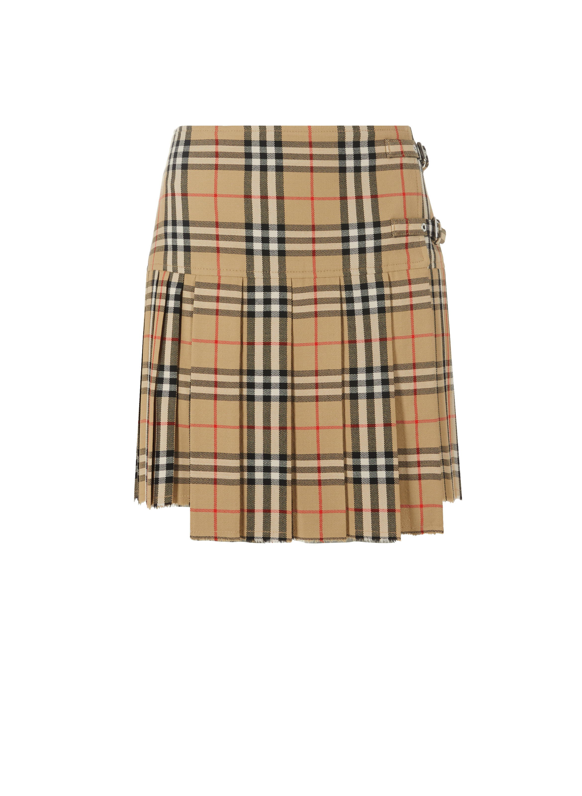 Jupe plissée en laine