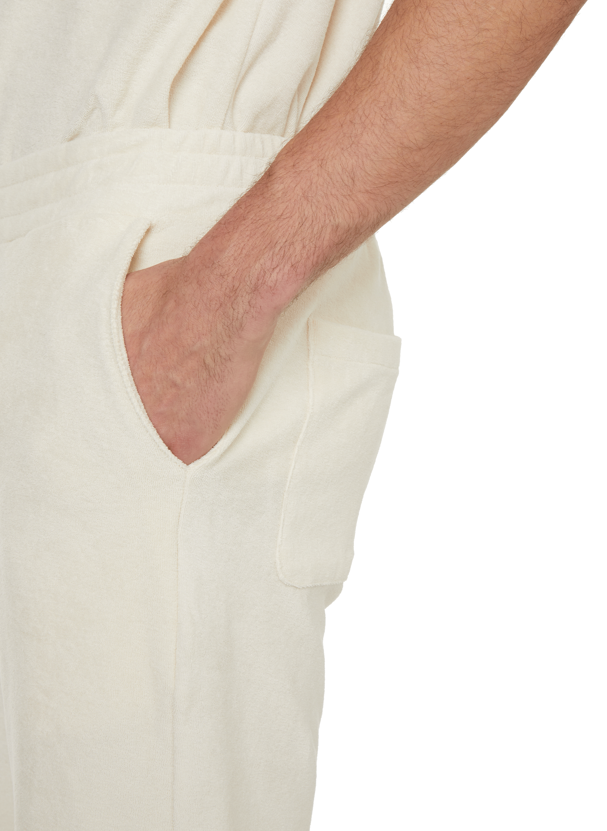 Short Dong en coton éponge  SAISON 1865 Beige