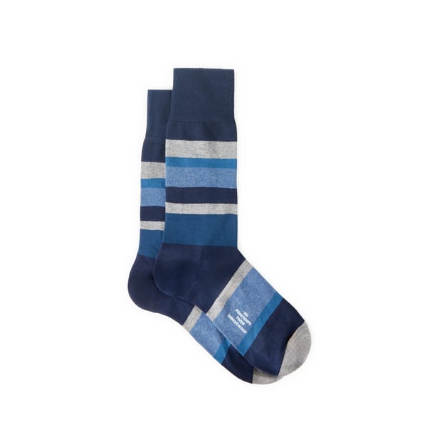 Au Printemps Paris Striped Socks In Multicolour