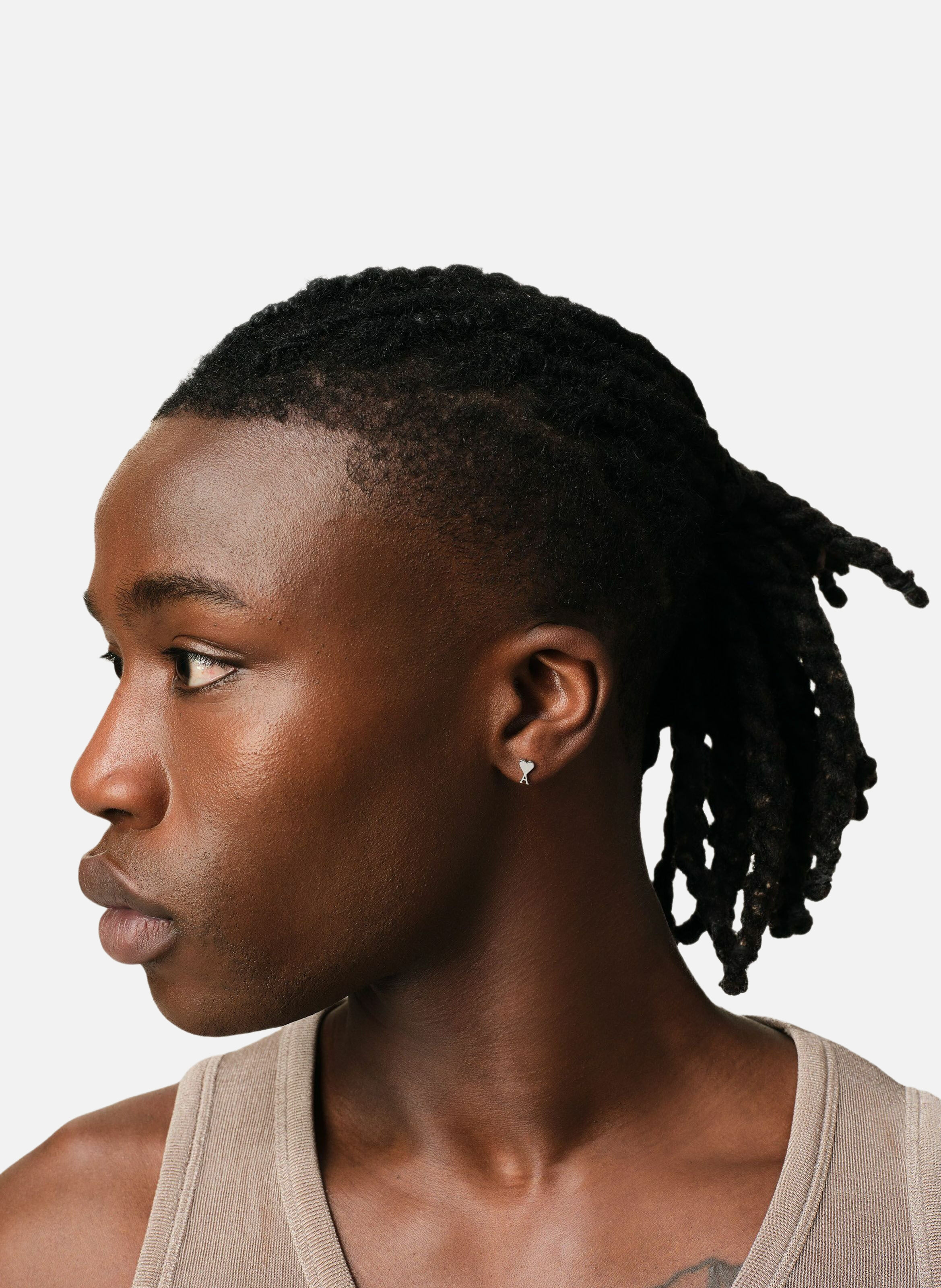 Boucle d'oreille ami de coeur unisexe AMI PARIS Argent