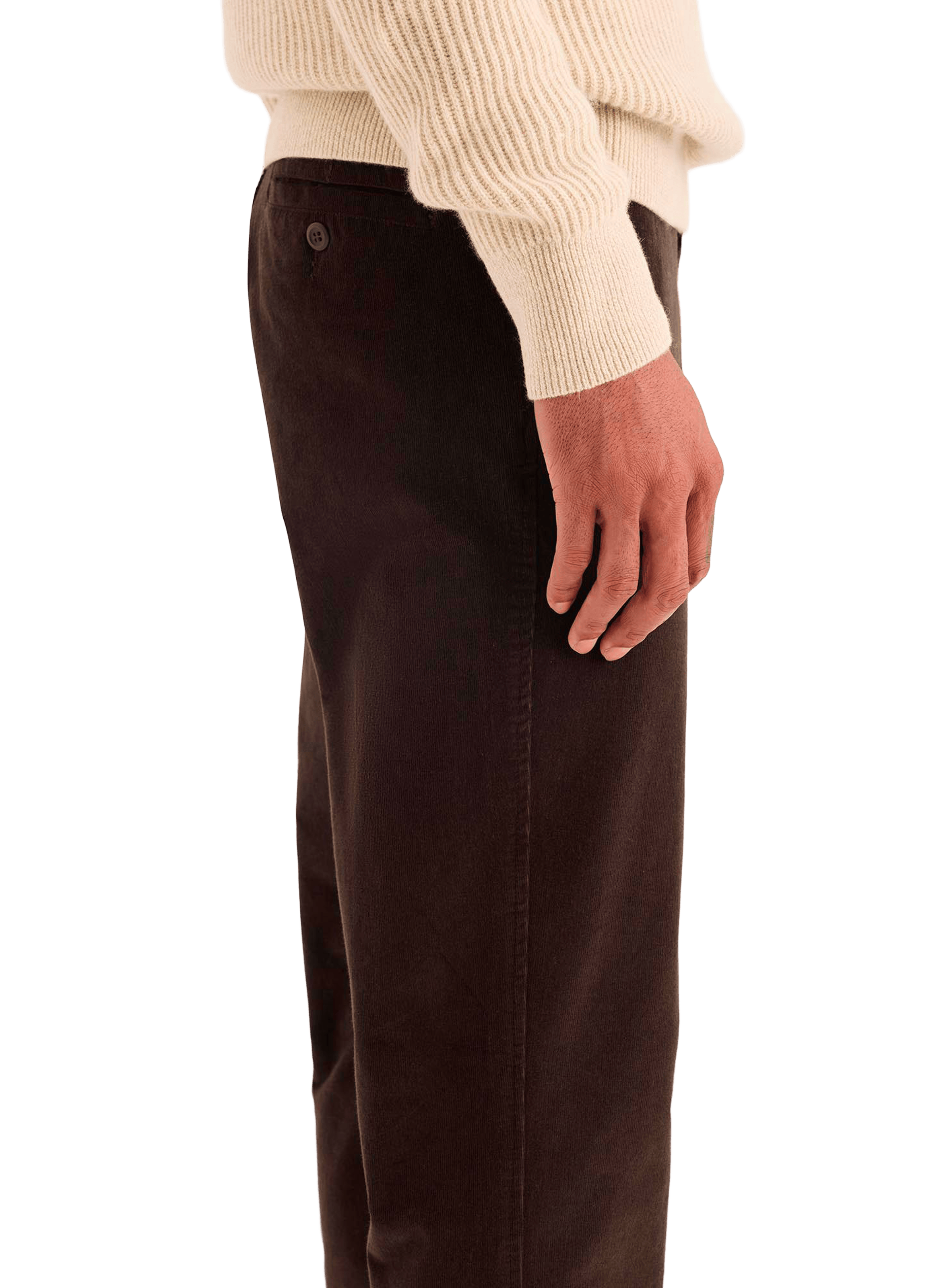 Pantalon droit en coton DOCKERS Marron
