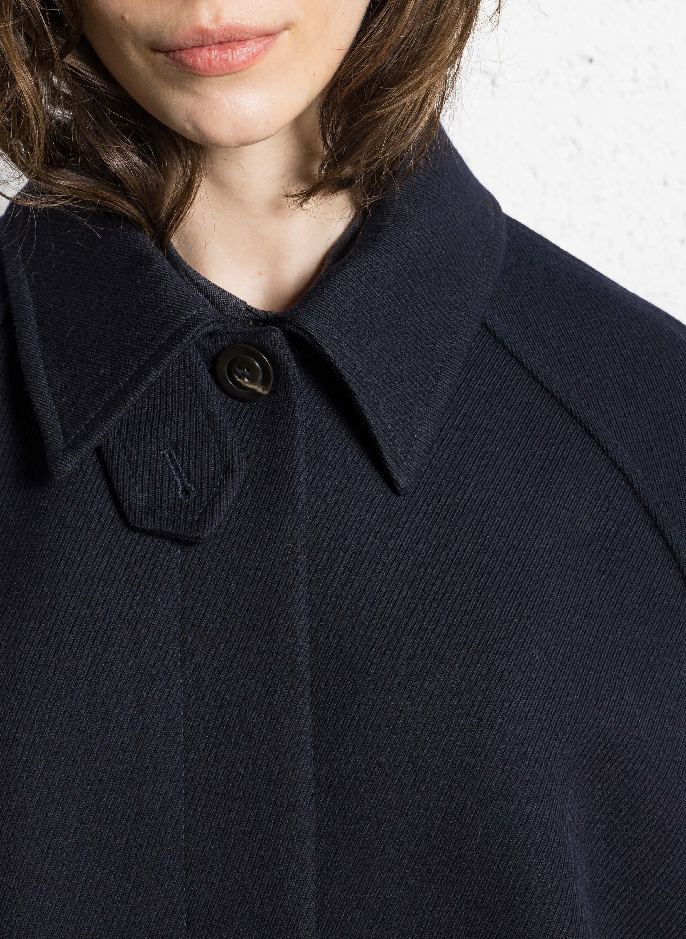 Manteau oversize col classique en laine franklin SOEUR Bleu