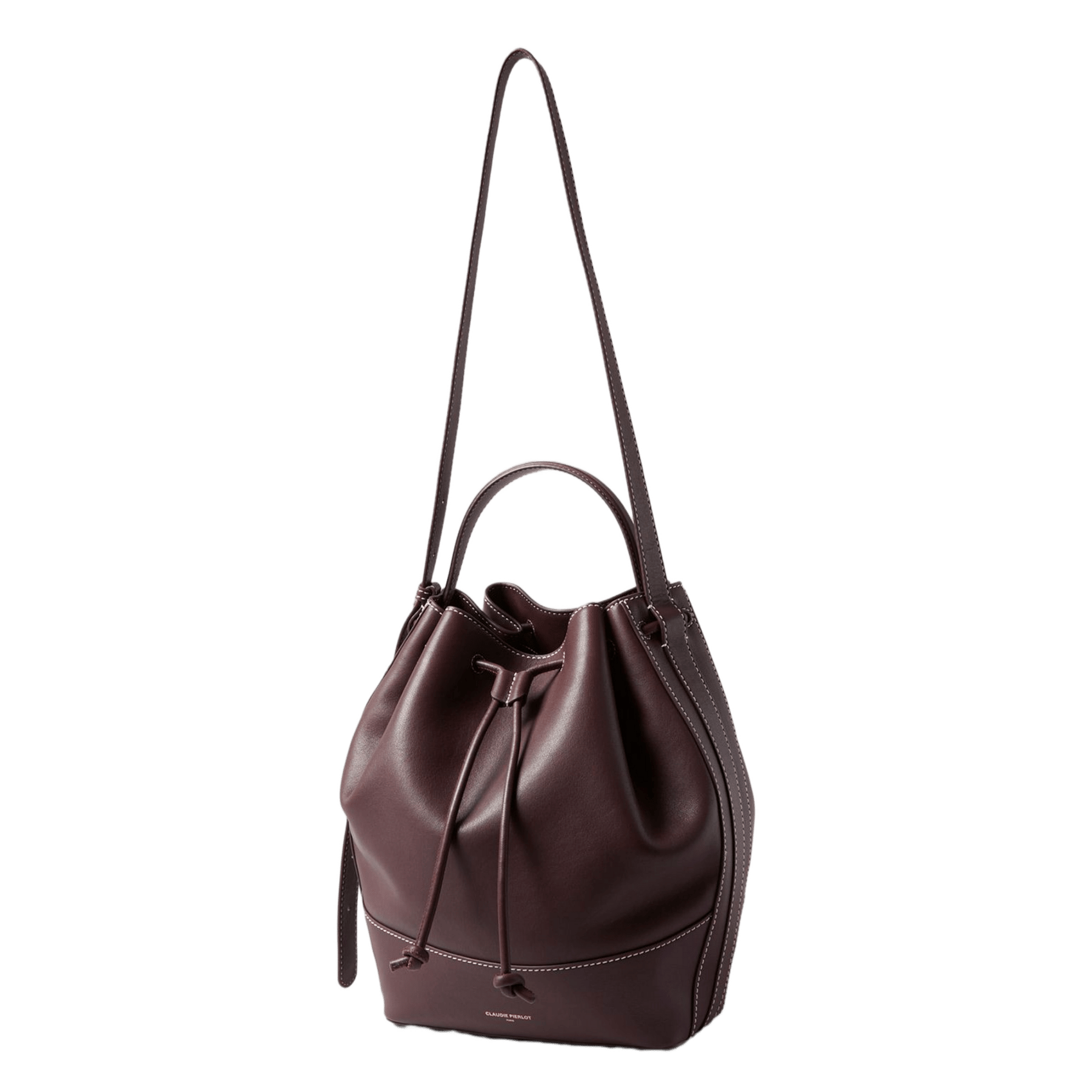 Sac sceau bandoulière en cuir CLAUDIE PIERLOT Rouge