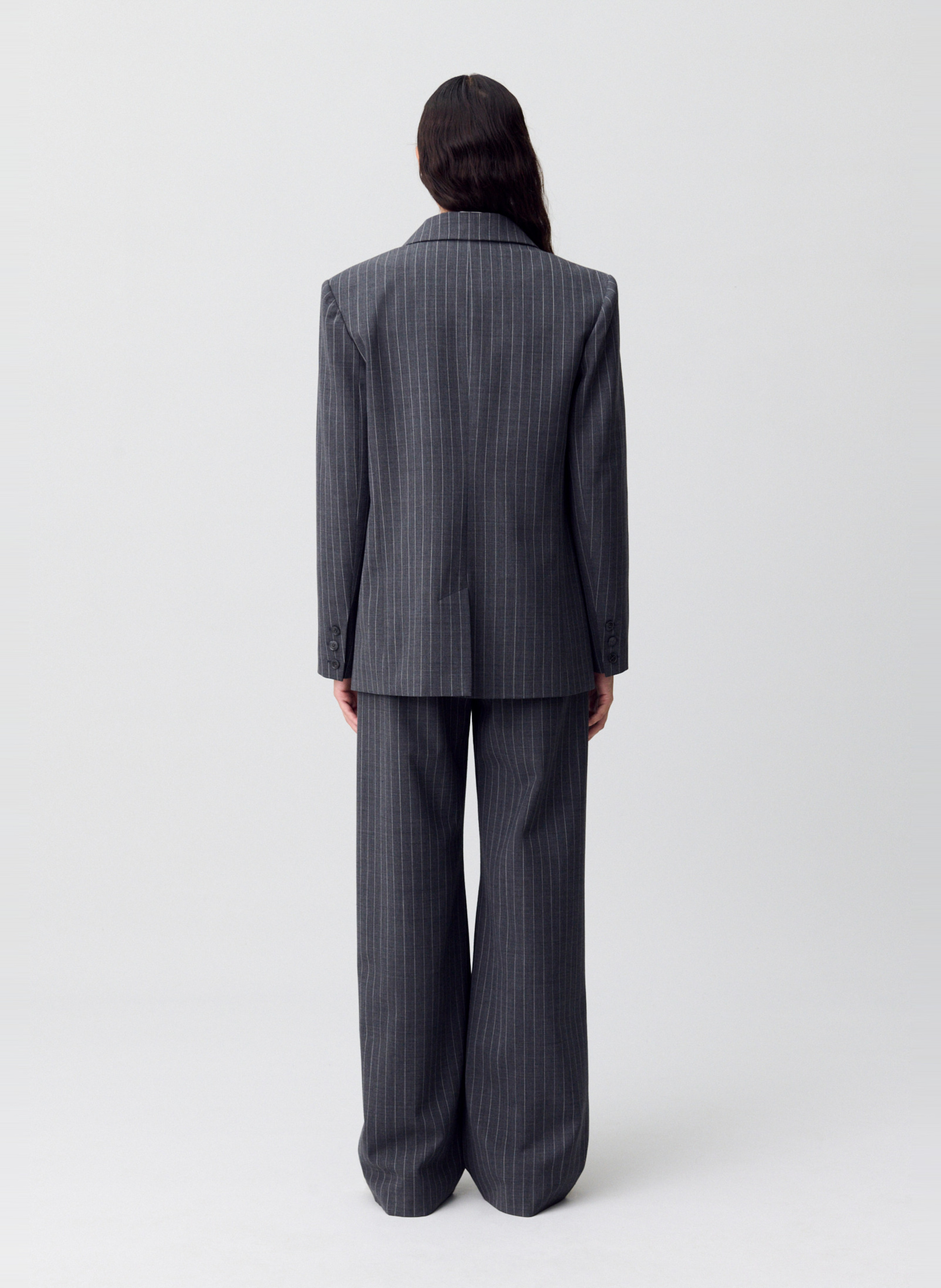 Veste col tailleur vayanabis CLAUDIE PIERLOT Gris