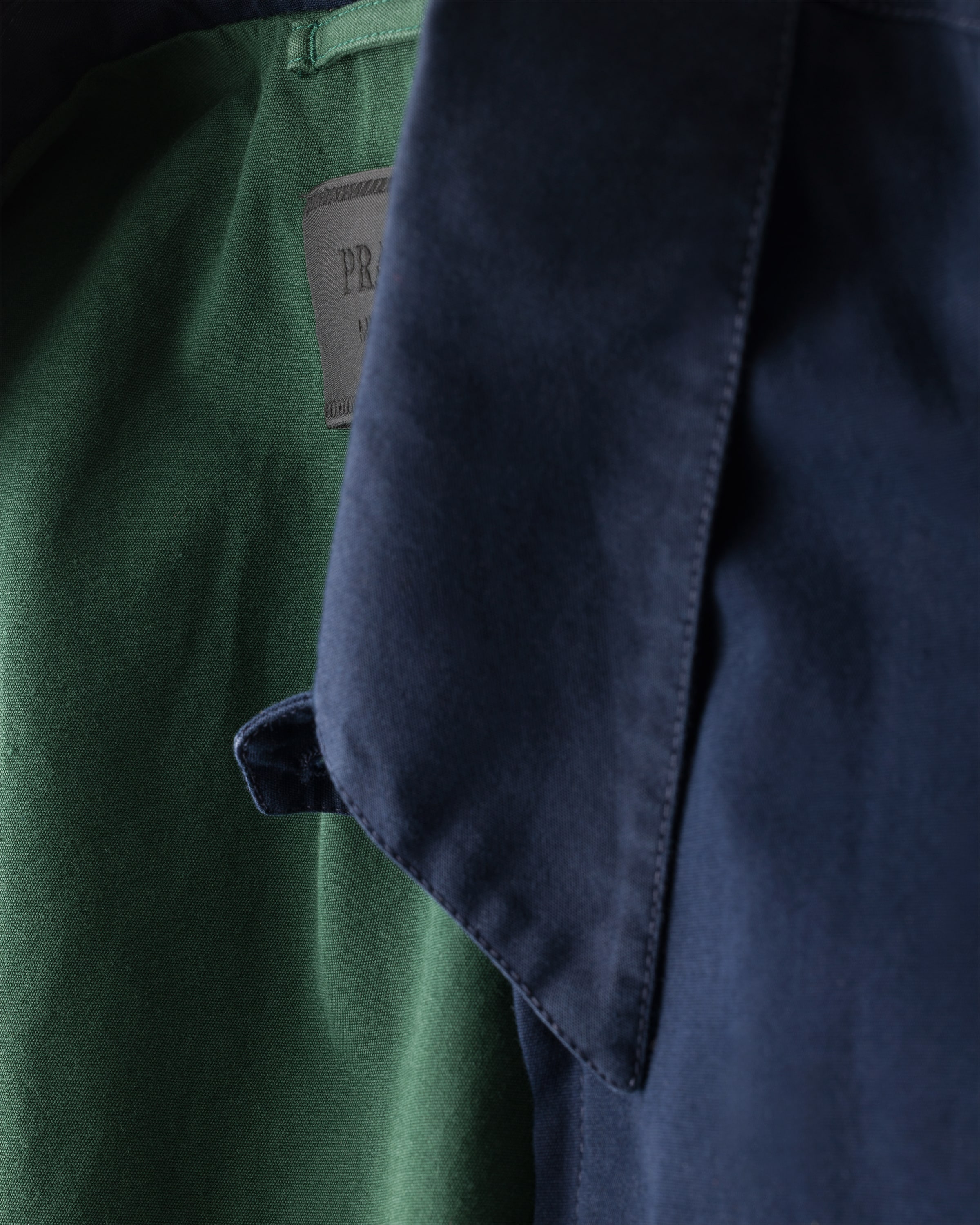 Veste en coton PRADA Bleu