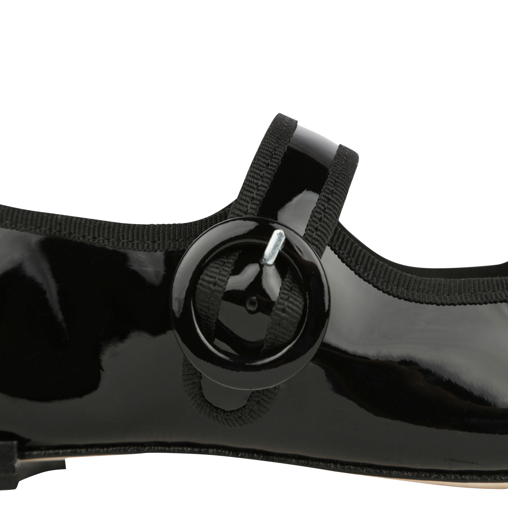 Babies en cuir vernis georgia REPETTO Noir