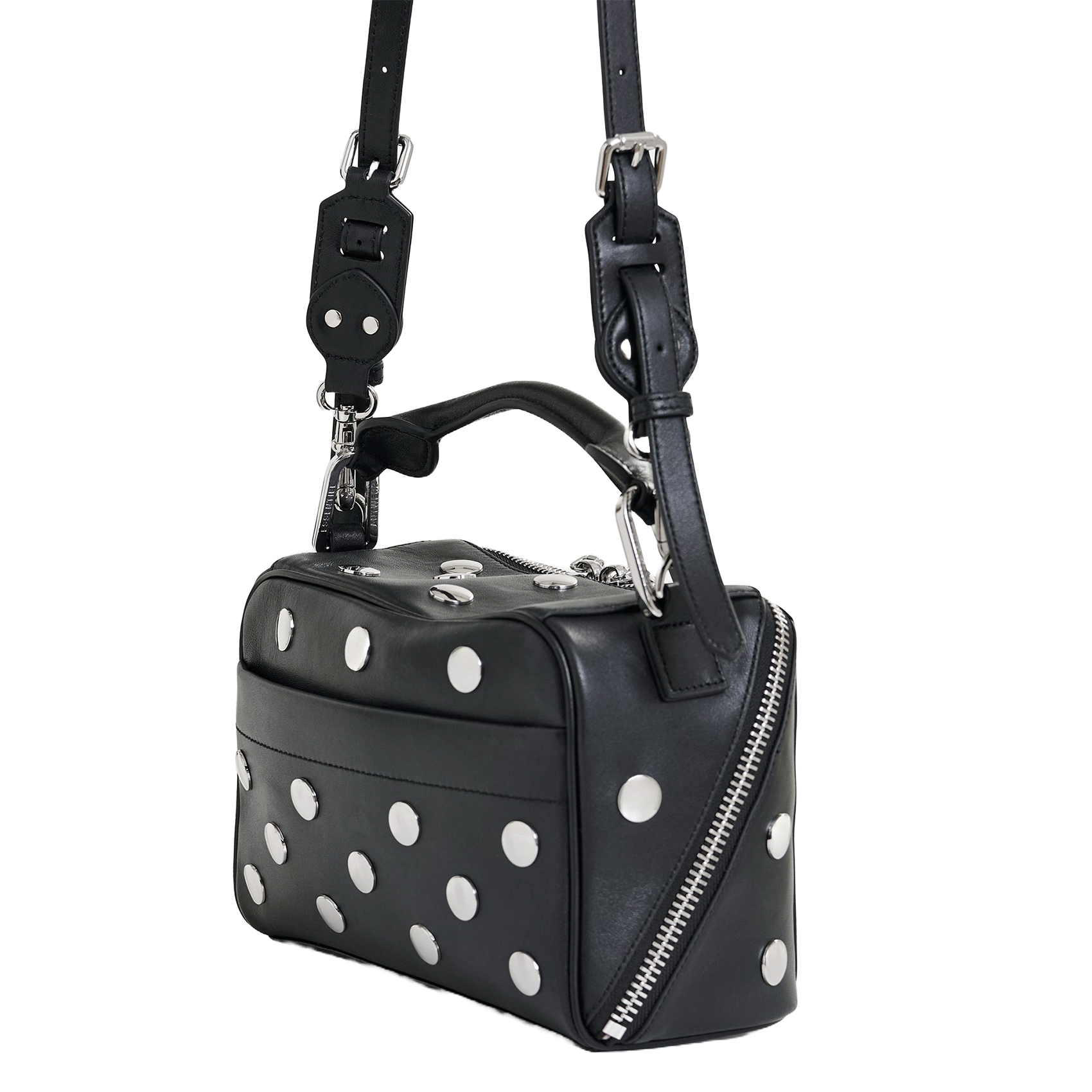 Sac bandoulière en cuir imona ESSENTIEL ANTWERP Noir