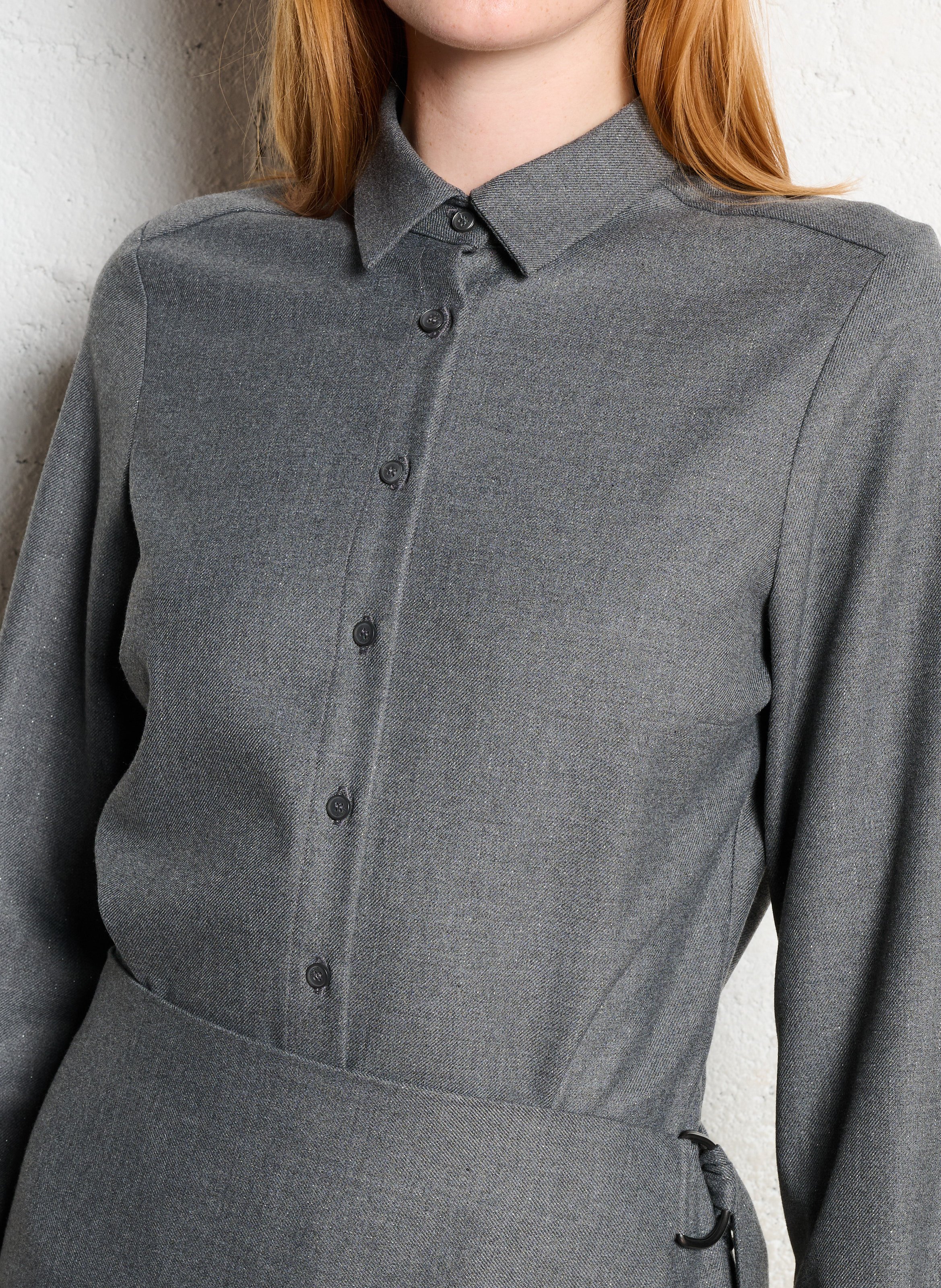 Robe chemise IKKS Gris