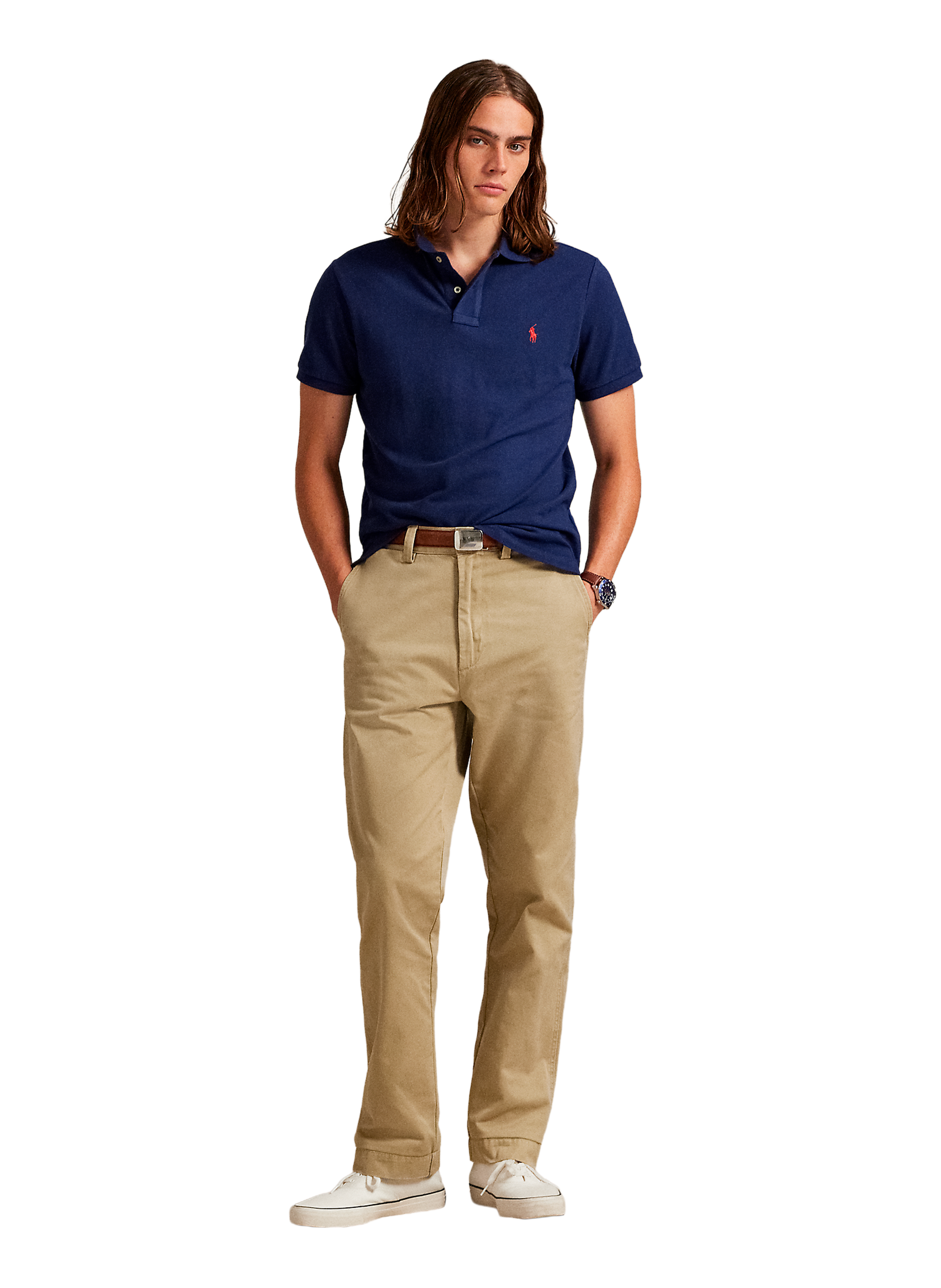 Cotton piqué polo shirt POLO RALPH LAUREN Blue
