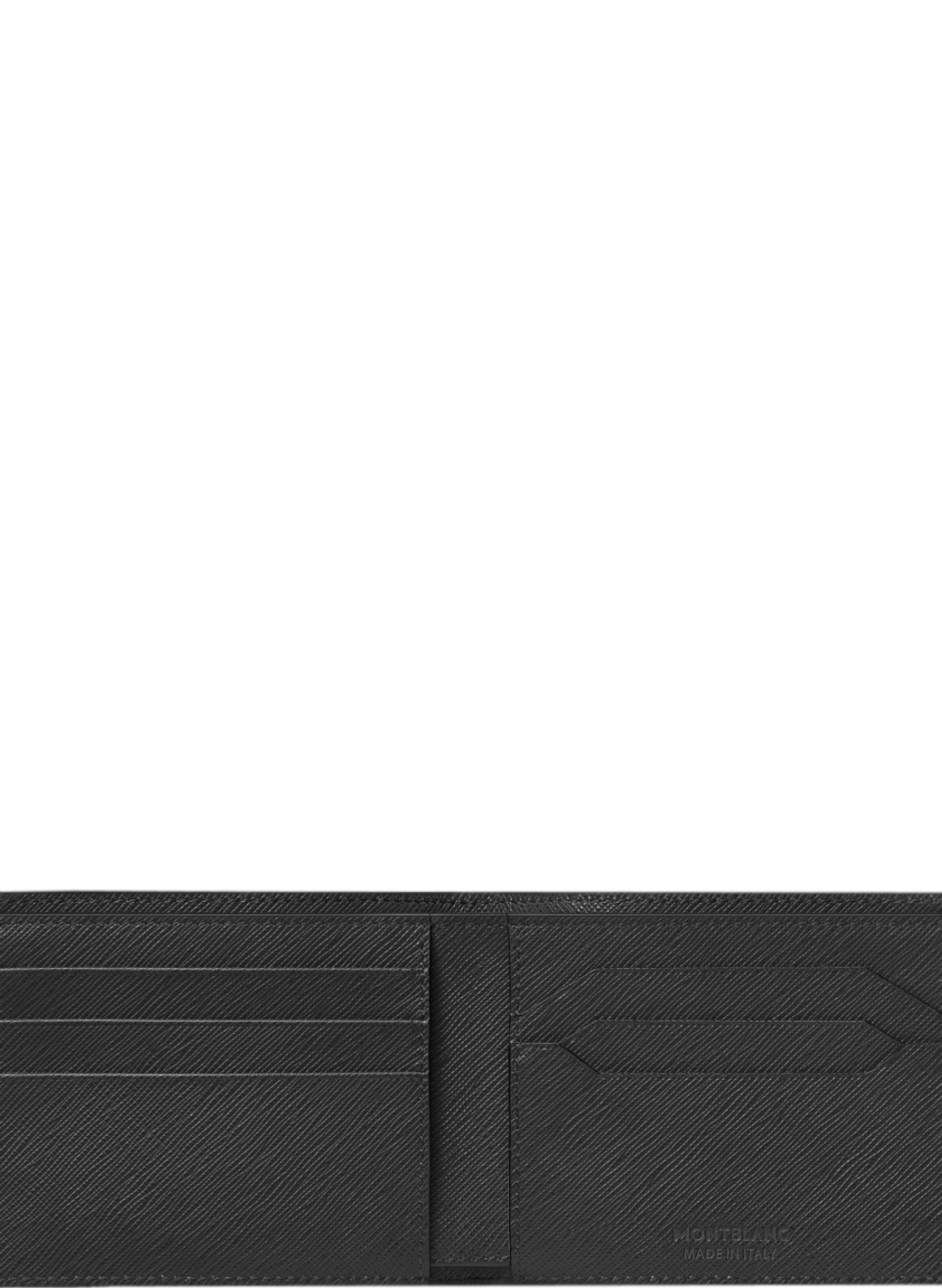 Textured leather wallet MONTBLANC Black