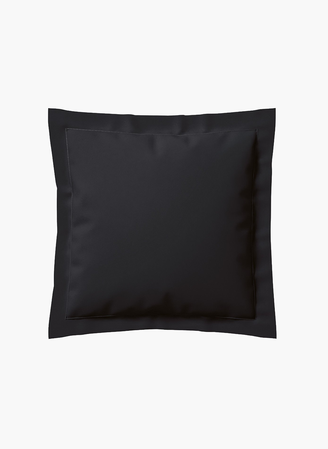 Taie d'oreiller vexin fusain ANNE DE SOLENE Noir