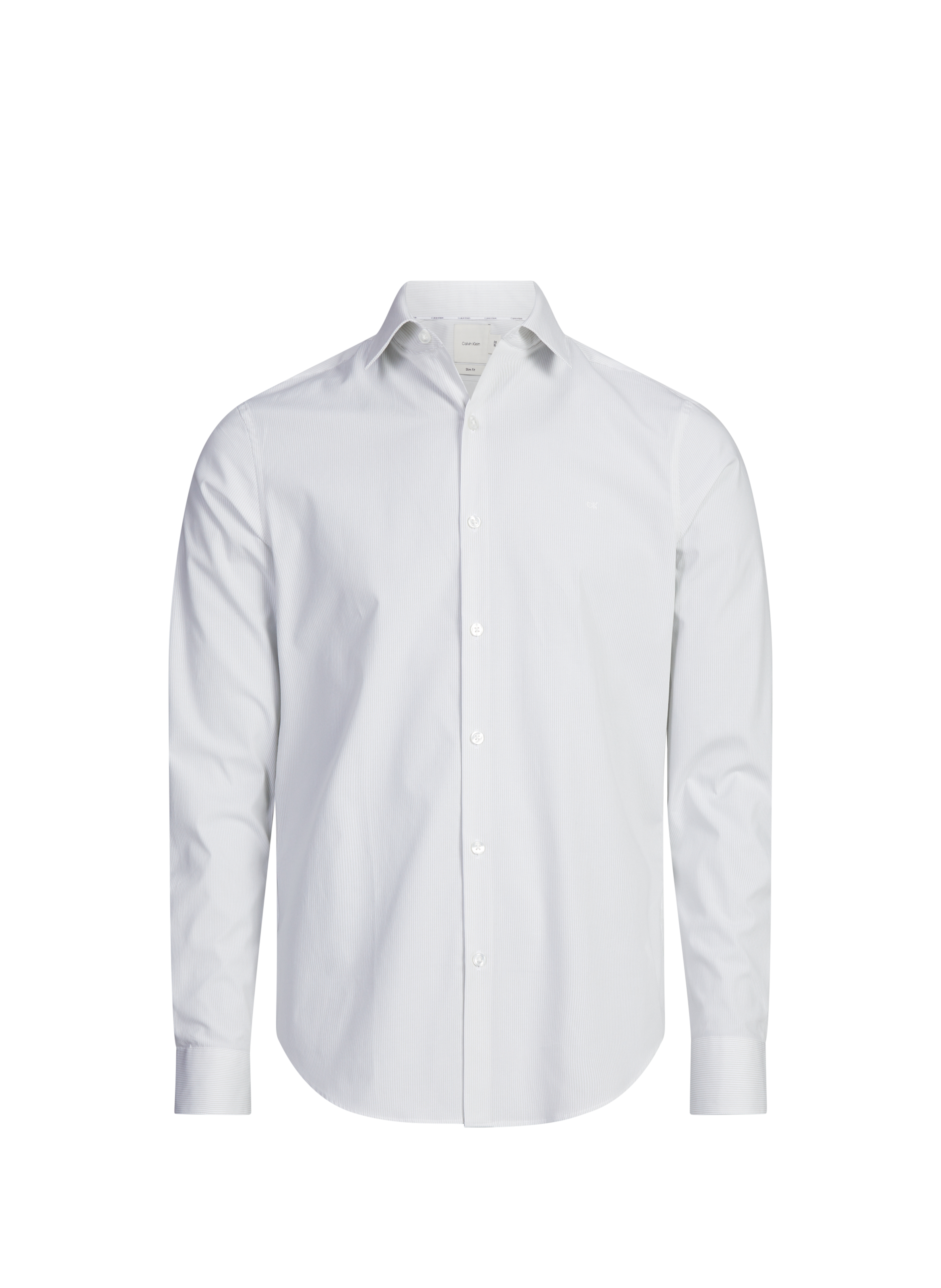 Chemise côtelée en coton CALVIN KLEIN Blanc