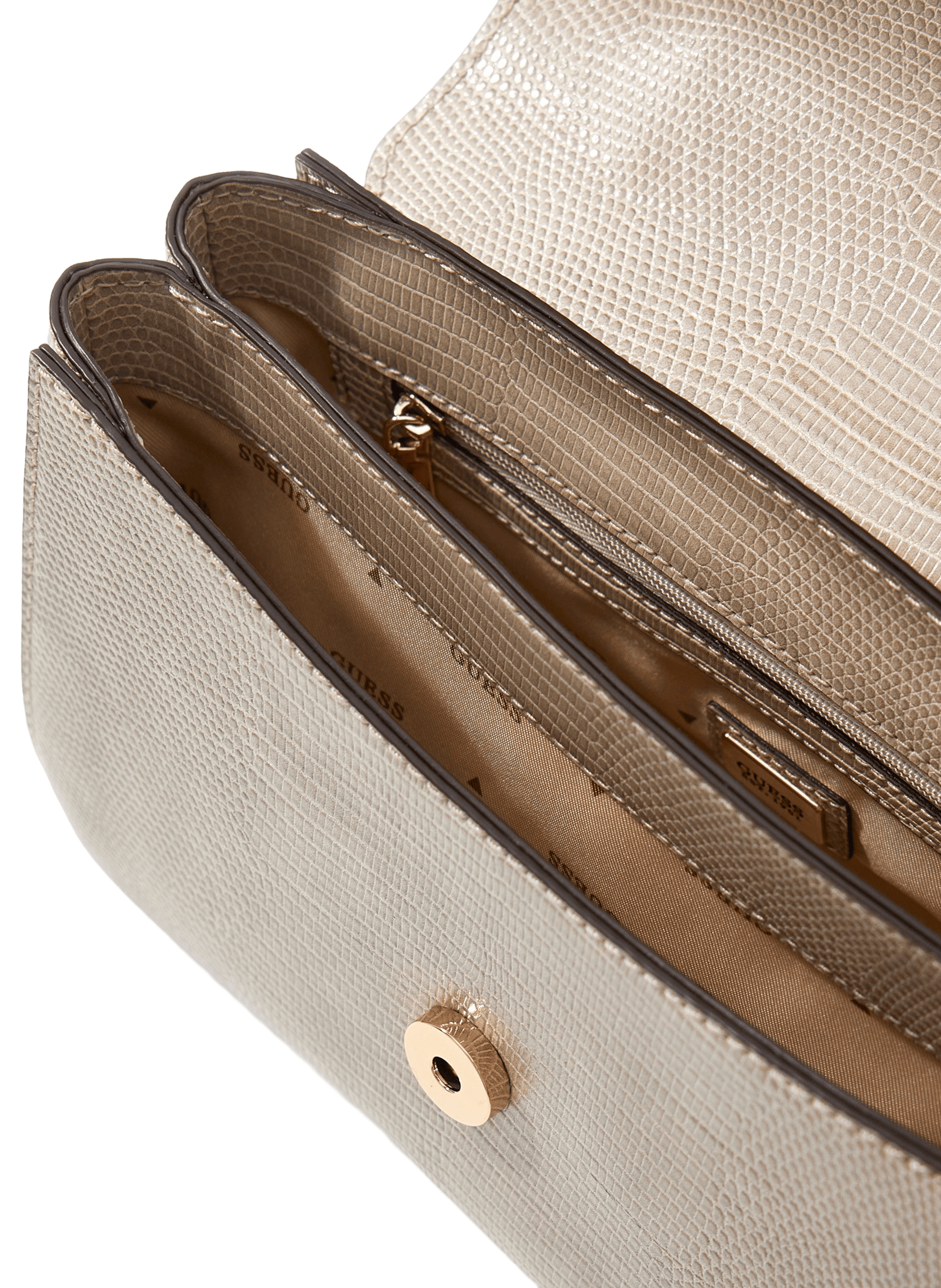 Sac à main texturé Melinda GUESS Beige