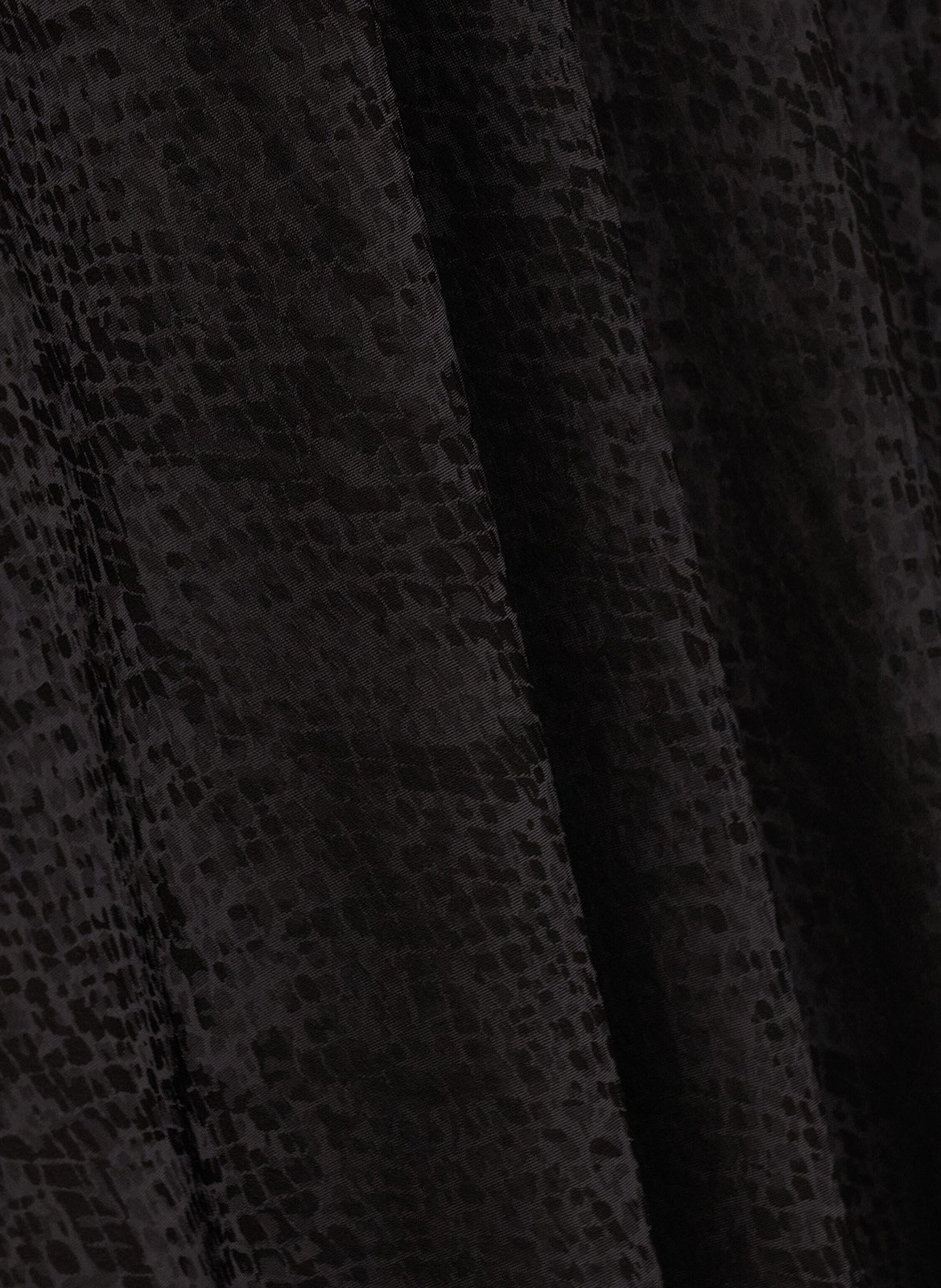 Jupe midi fluide jacquard python rista BA&SH Noir