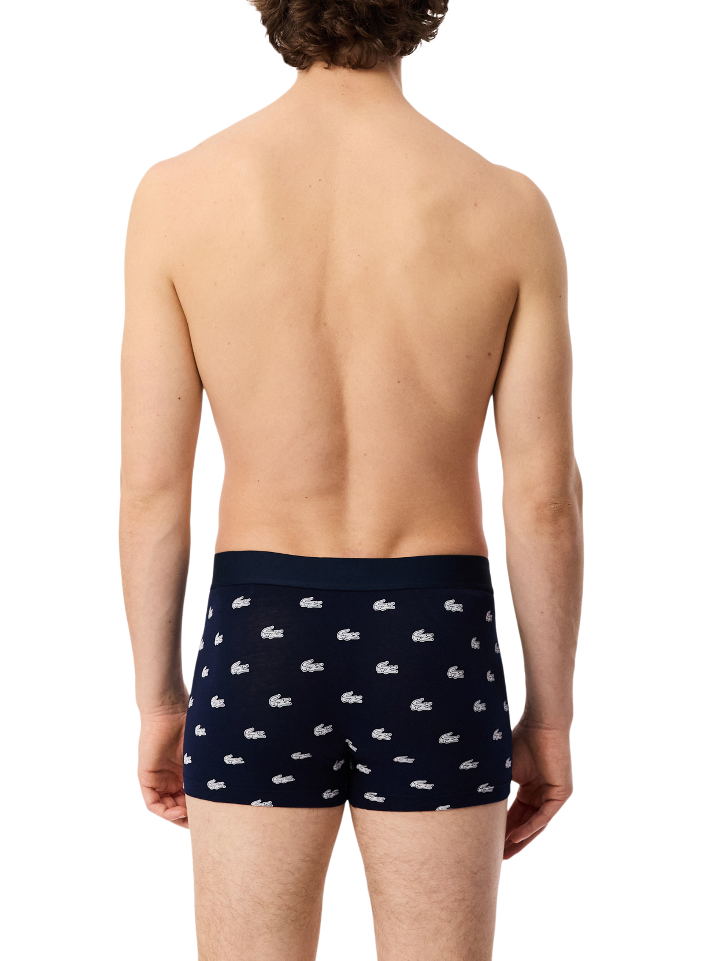 Lot de trois boxers en coton mélangé LACOSTE Multicolore