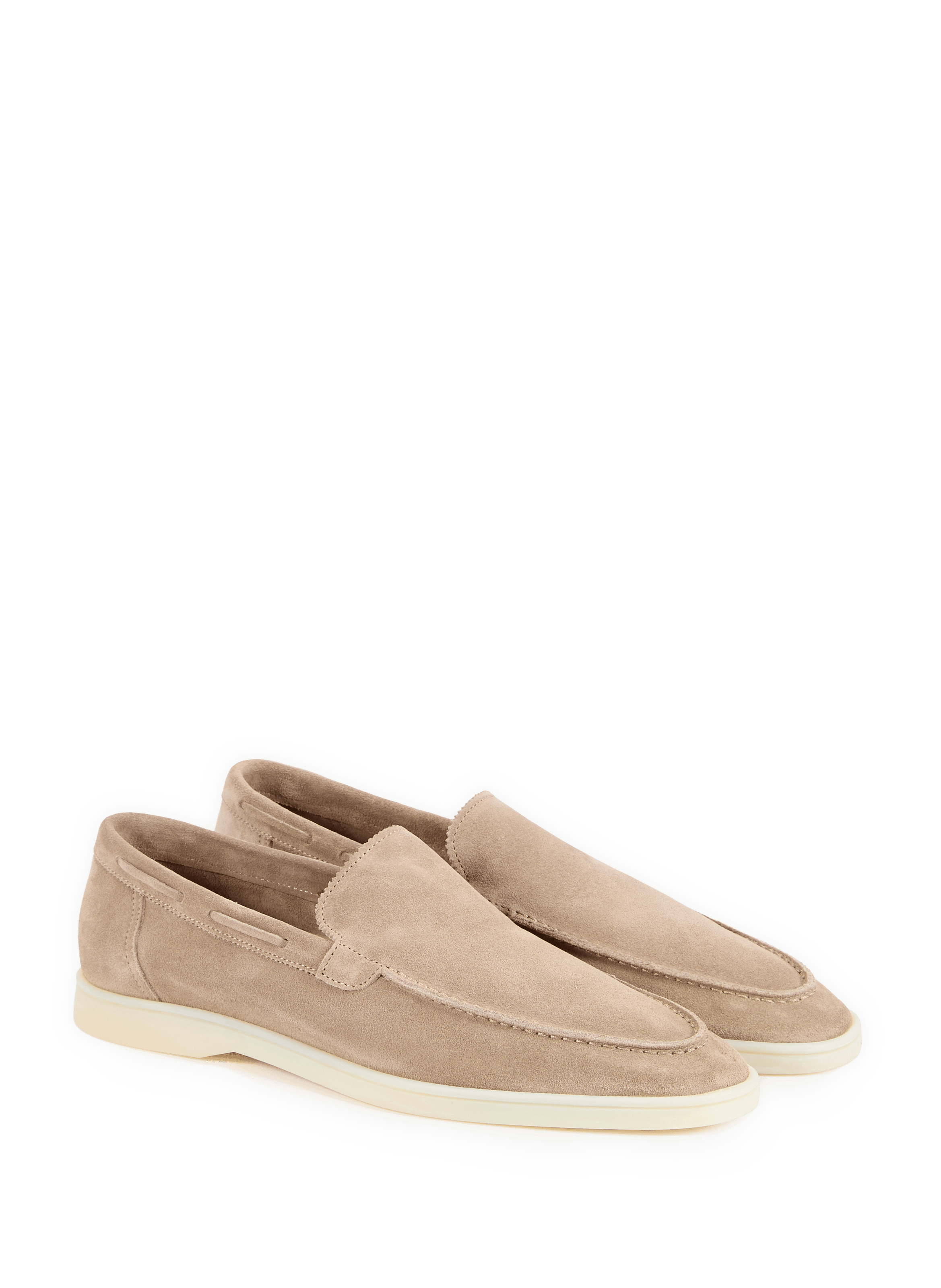 Mocassins en cuir suédé AURELIEN Gris