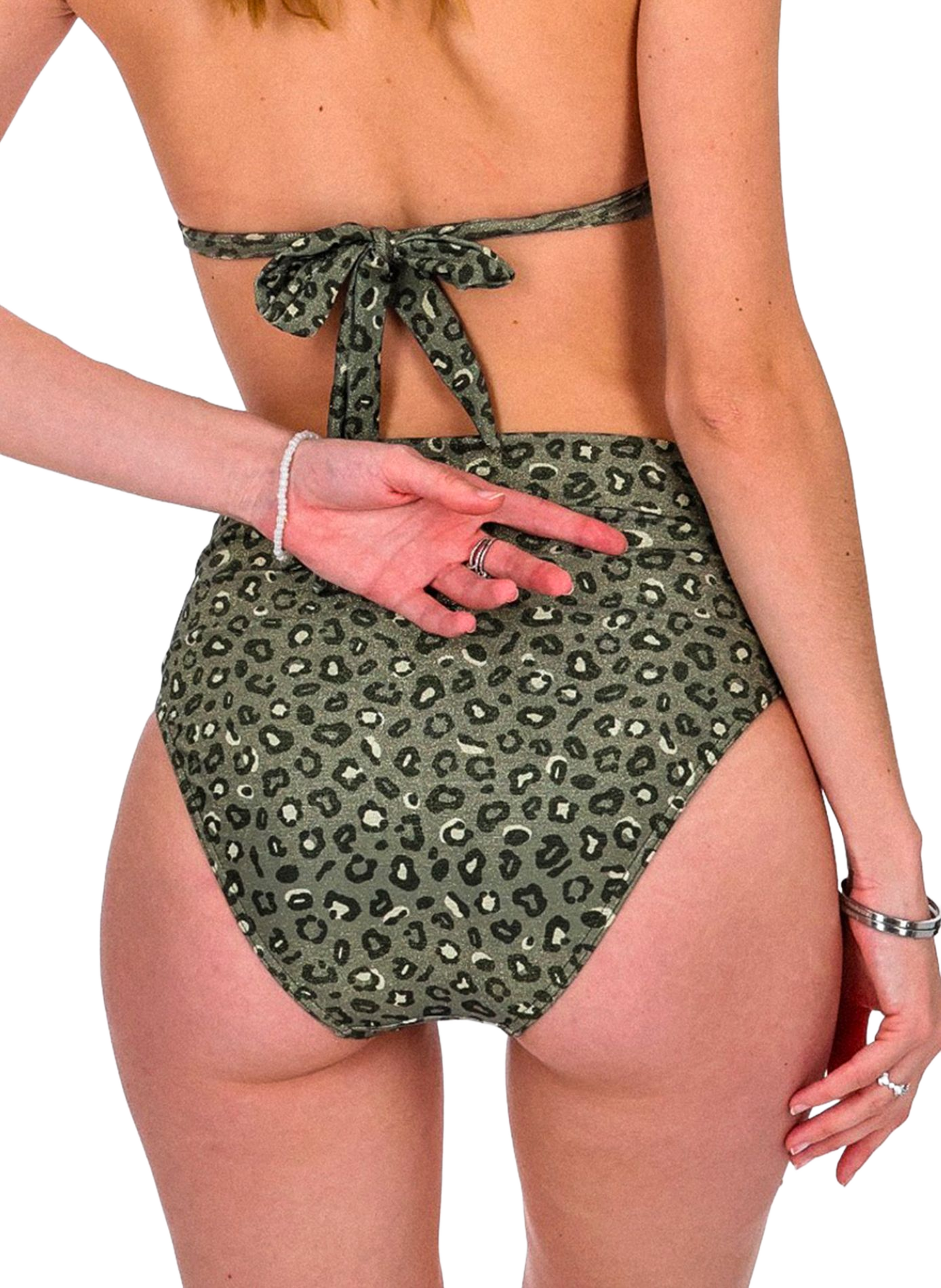 Culotte mi-haute de bain imprimé léopard GRAIN DE SABLE Multicolore